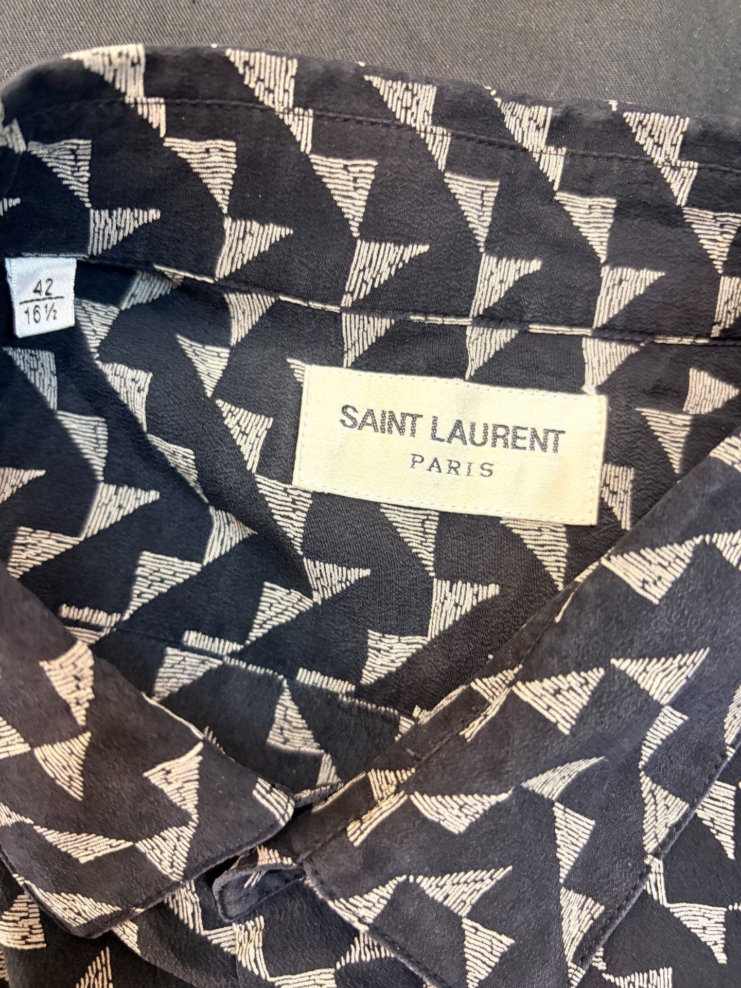 Saint Laurent Paris Saint Laurent 2019 FW Silk Shirt Size US XS / EU 42 / 0 - 2 Thumbnail