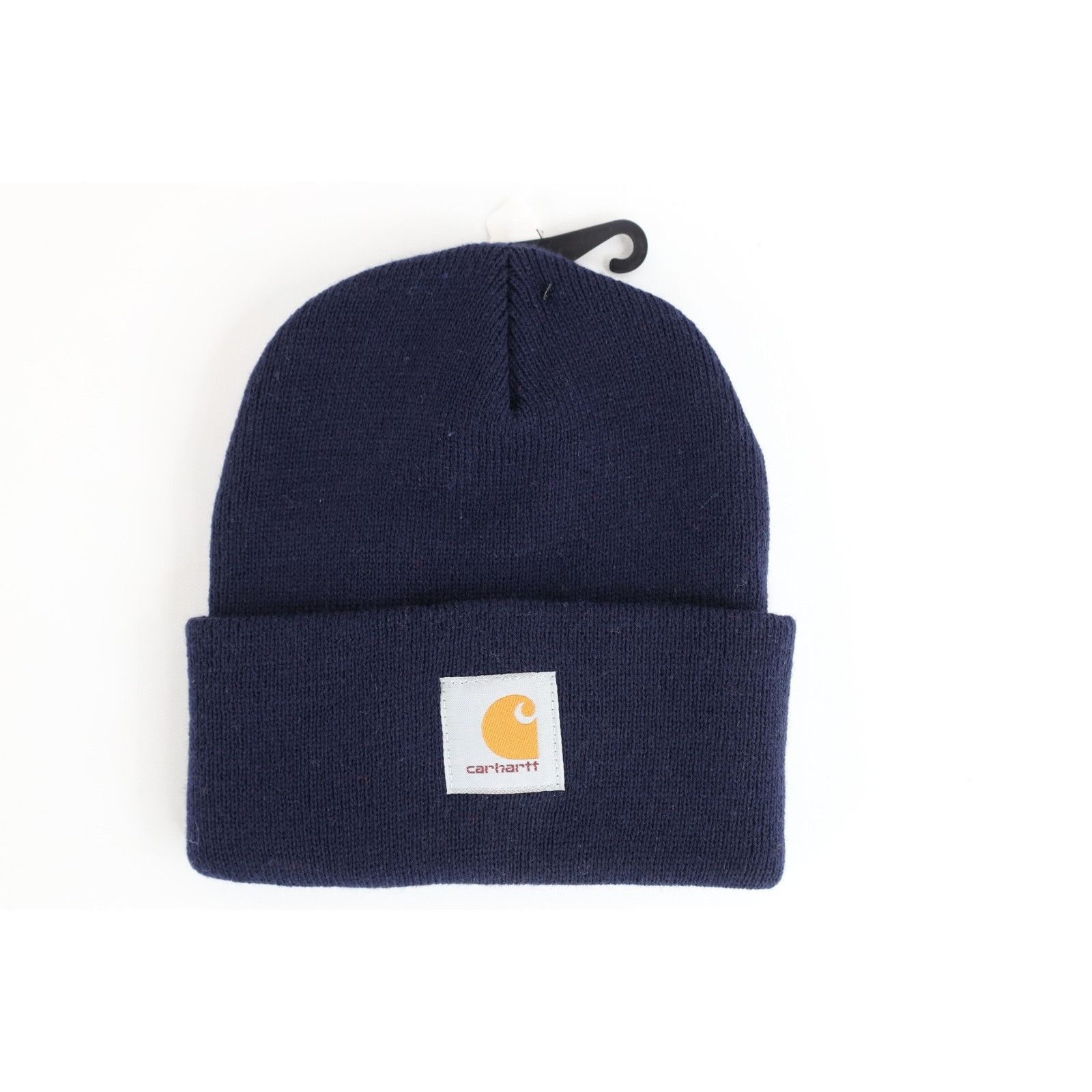 Carhartt Deadstock Vintage Y2K Carhartt Winter Beanie Hat Navy Blue Size ONE SIZE - 1 Thumbnail