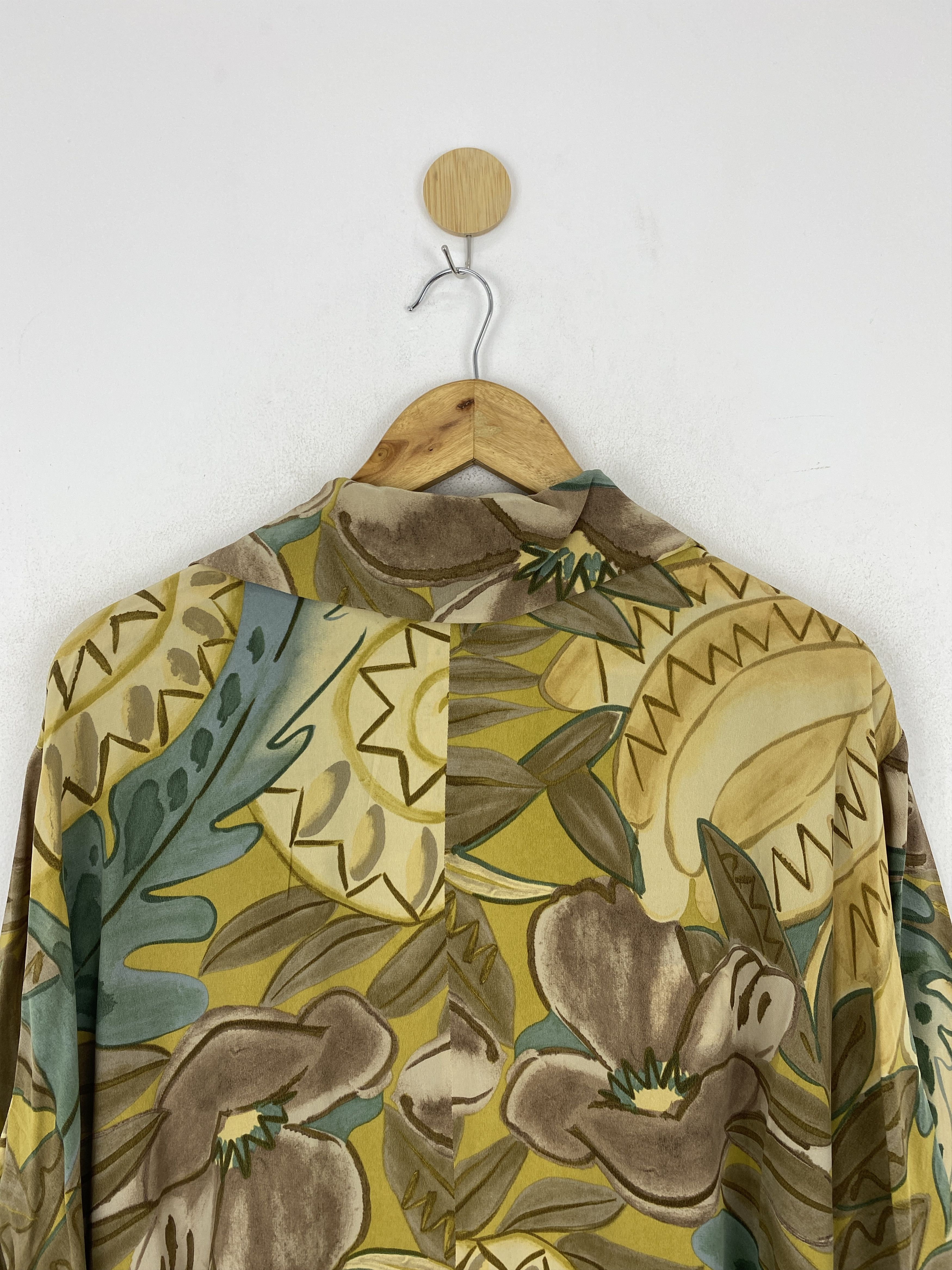 SikSilk × Vintage Vintage Japanese Brand Pure Silk Shirt Blouse J1899 Size US XL / EU 56 / 4 - 4 Thumbnail
