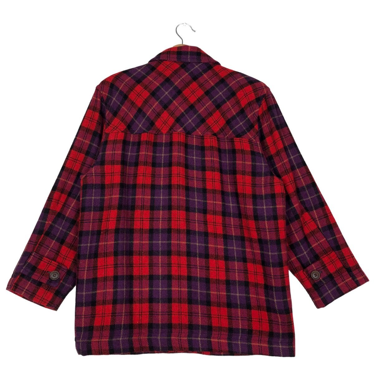 Japanese Brand 🔥Vtg Tartan Design Punk Jacket Style Wind Stream Japan Size US M / EU 48-50 / 2 - 8 Thumbnail