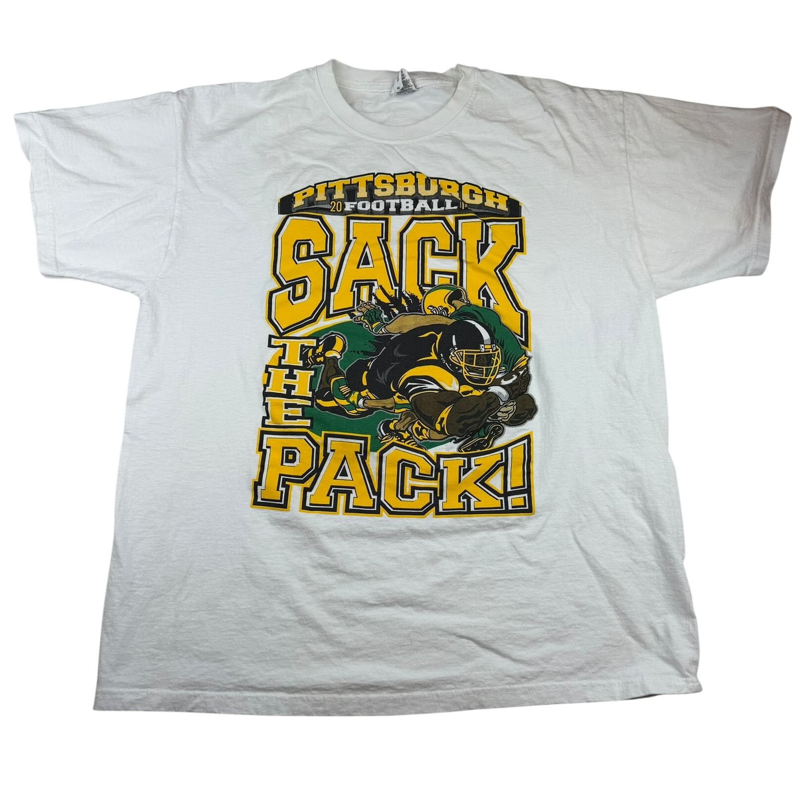 Gildan Pittsburgh Steelers Football Sack The Pack Tee XL Size US XL / EU 56 / 4 - 1 Thumbnail