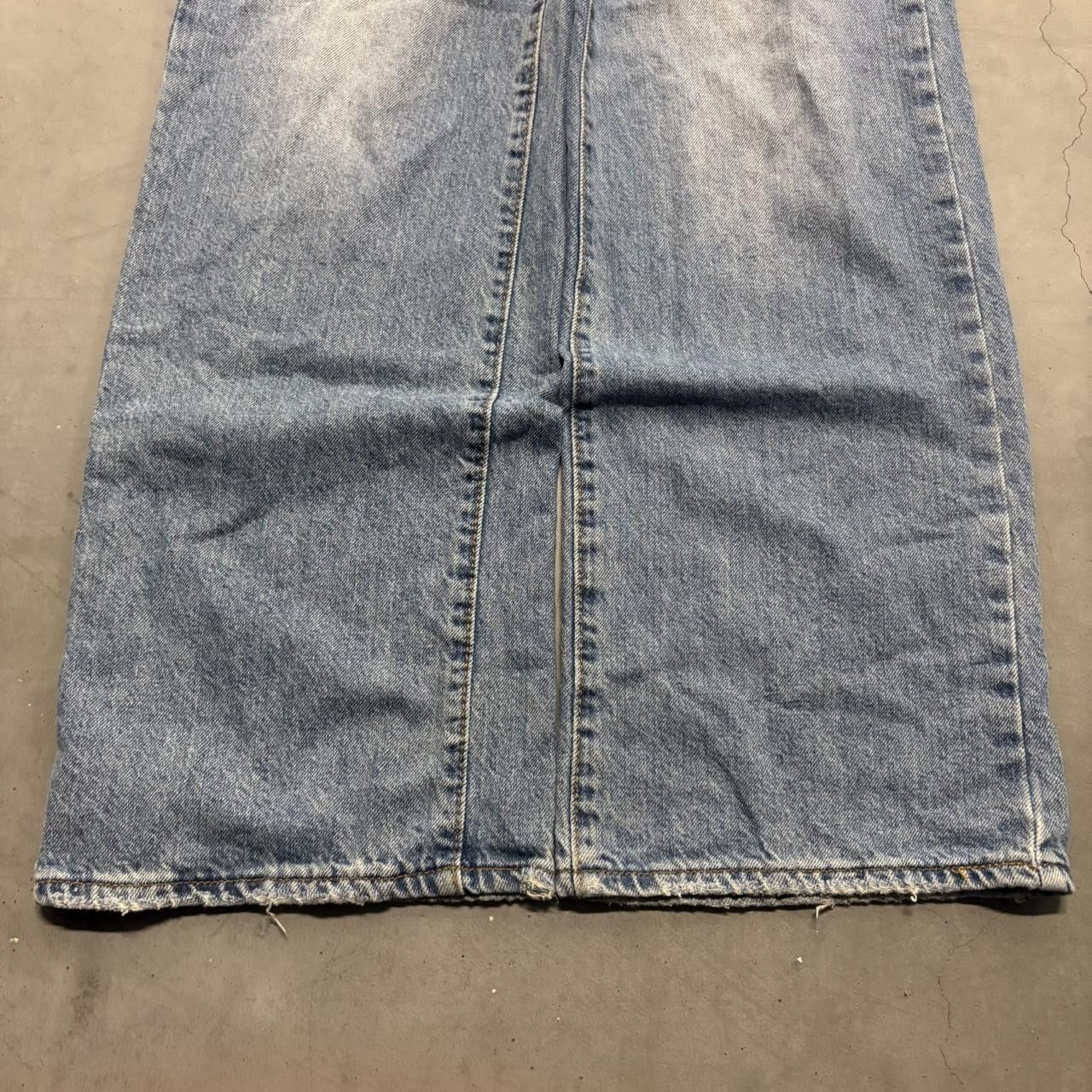 Vintage CrazyVintage Y2K/2000s Super Baggy Wideleg Skater Streetwear Medium Blue Wash Denim Jeans! Size 25" / US 0 / IT 36 - 3 Thumbnail