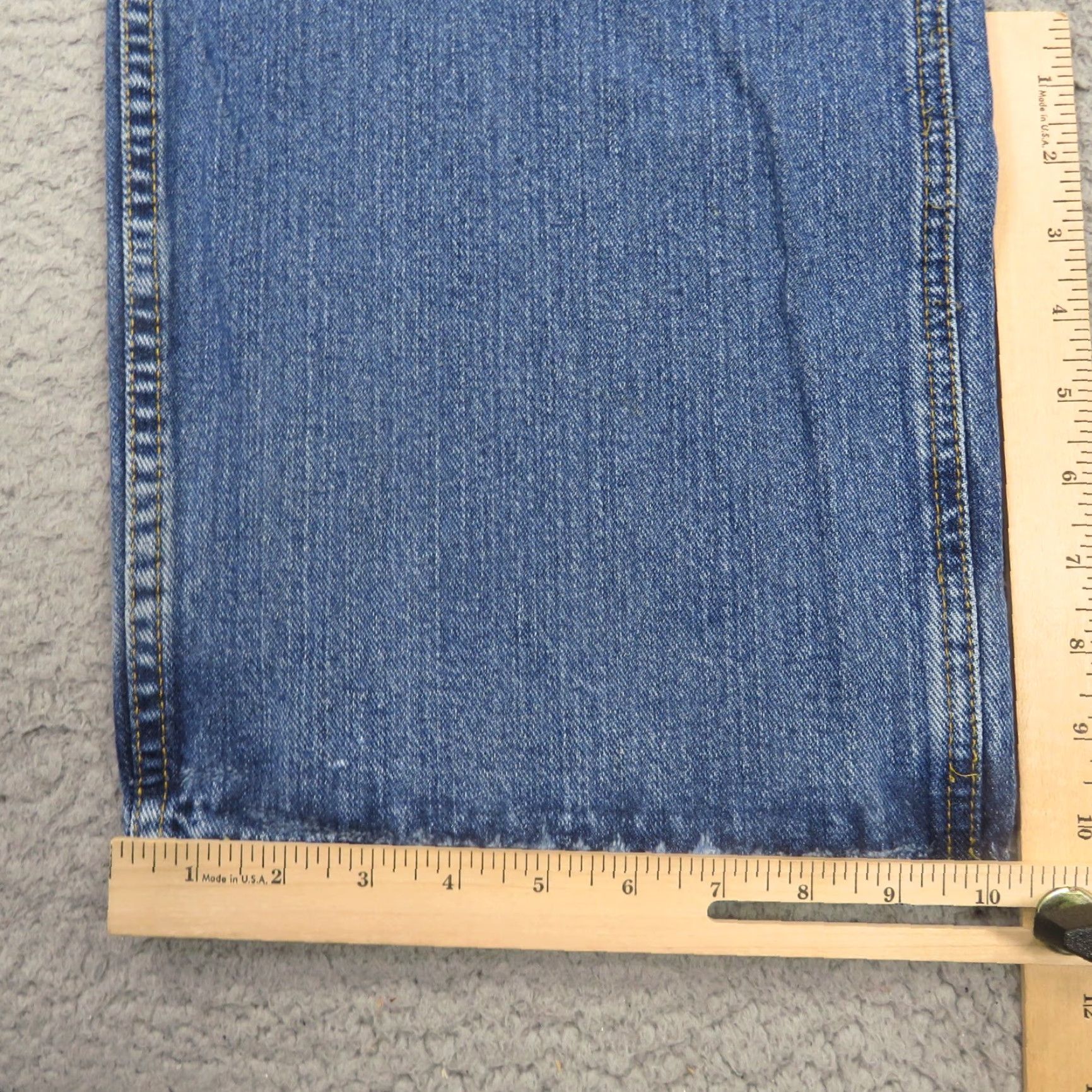 Nautica VINTAGE Nautica Jeans Men Baggy 38 90s Grunge Y2K Carpenter Skater Wide-Leg 5-Pocket Denim Blue Cotton VTG 10" Leg Opening Pipes RIP-? Size US 38 / EU 54 - 3 Thumbnail
