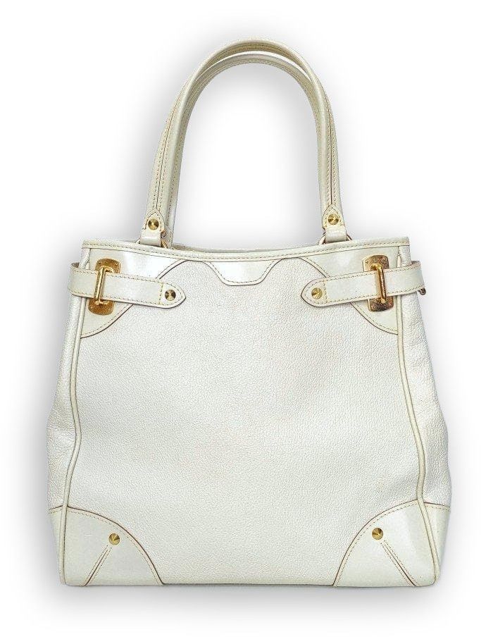Louis Vuitton Louis Vuitton - Suhali White Leather Handbag Preloved Size ONE SIZE - 2 Thumbnail