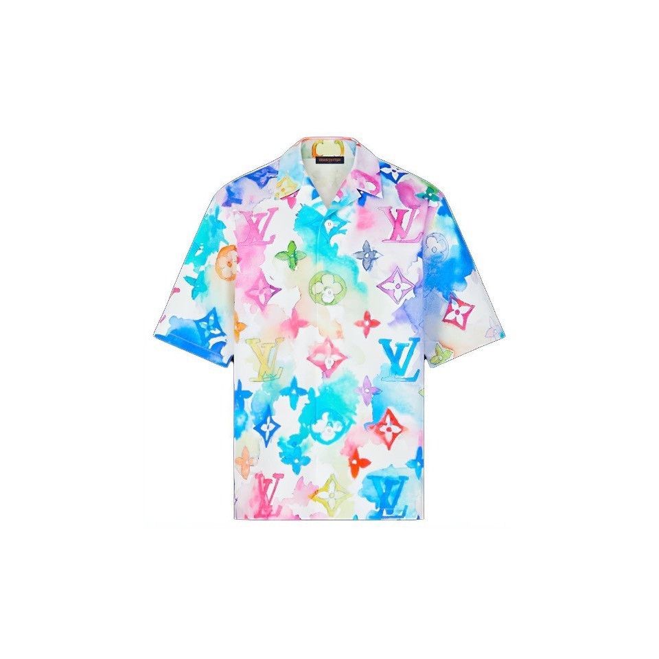 Louis Vuitton Louis Vuitton Color ink full logo short sleeve shirt Nextar Size US XS / EU 42 / 0 - 1 Thumbnail