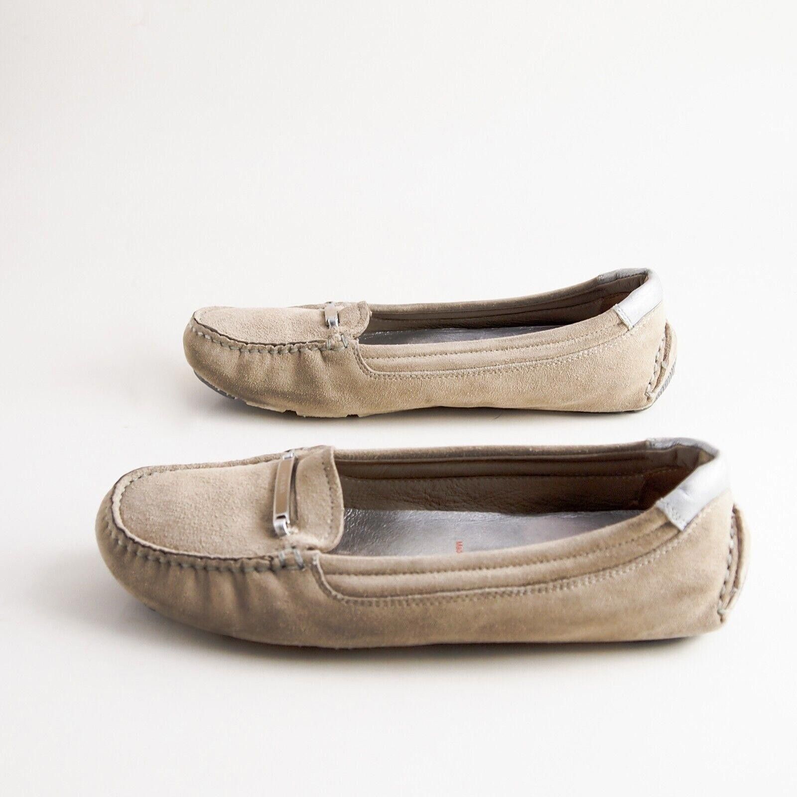 Prada Prada Driving Loafers Beige Suede Womens EU 36 US 6 Size US 6 / IT 36 - 4 Thumbnail