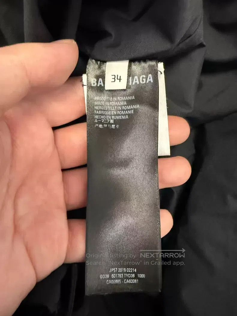 Balenciaga Balenciaga Logo Buckle Cotton Filled Down Jacket Size XXS / US 00 / IT 34 - 4 Thumbnail