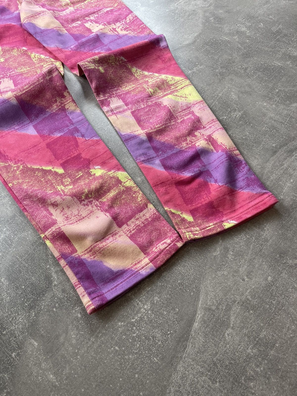 Versace Jeans Couture × Vintage Vintage Versace Jeans Couture 90s Abstract Print Denim Pants Size 29" - 3 Thumbnail