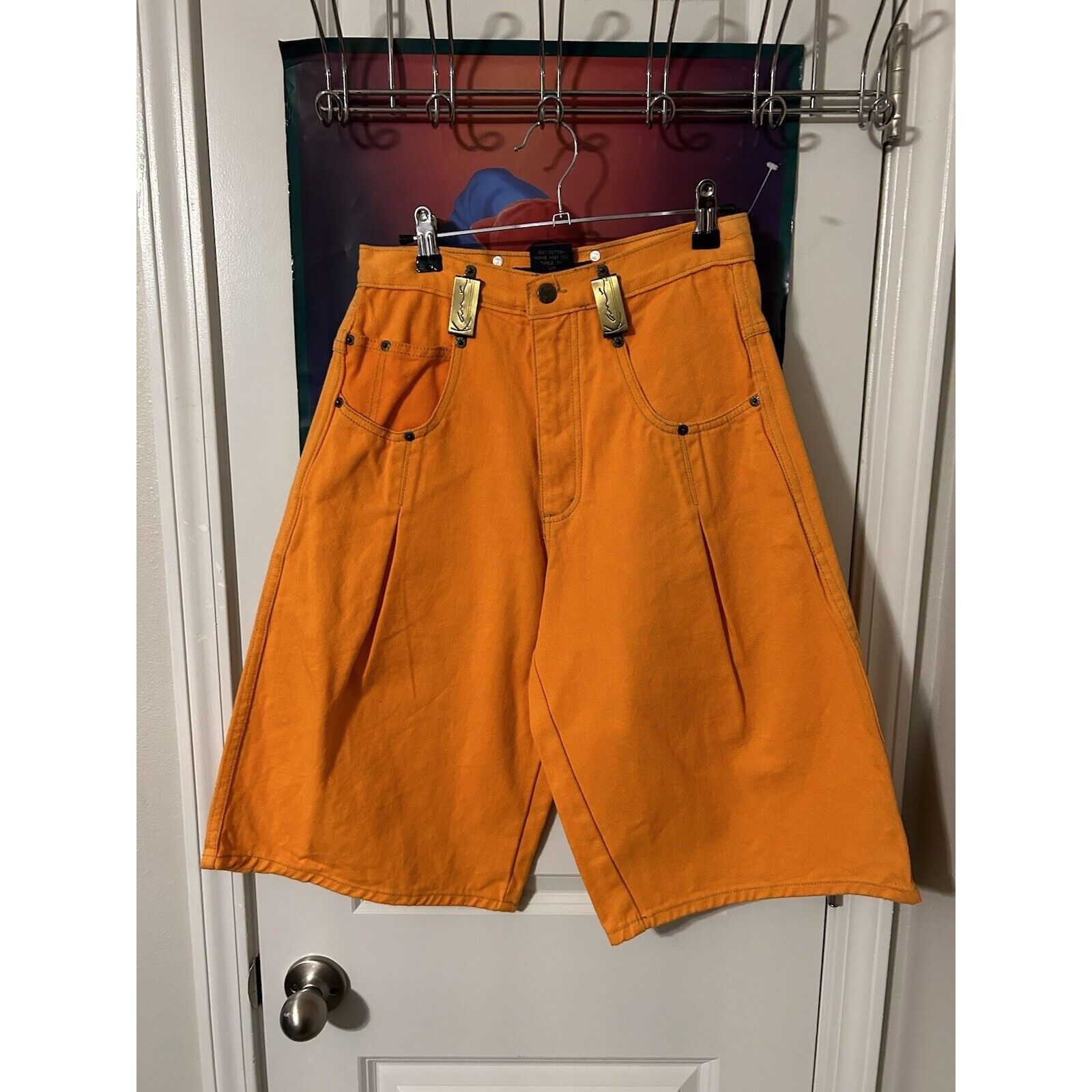 Vintage y2k 90s Kar Kan Jeansi Shorts Jorts Size 28 Color Or