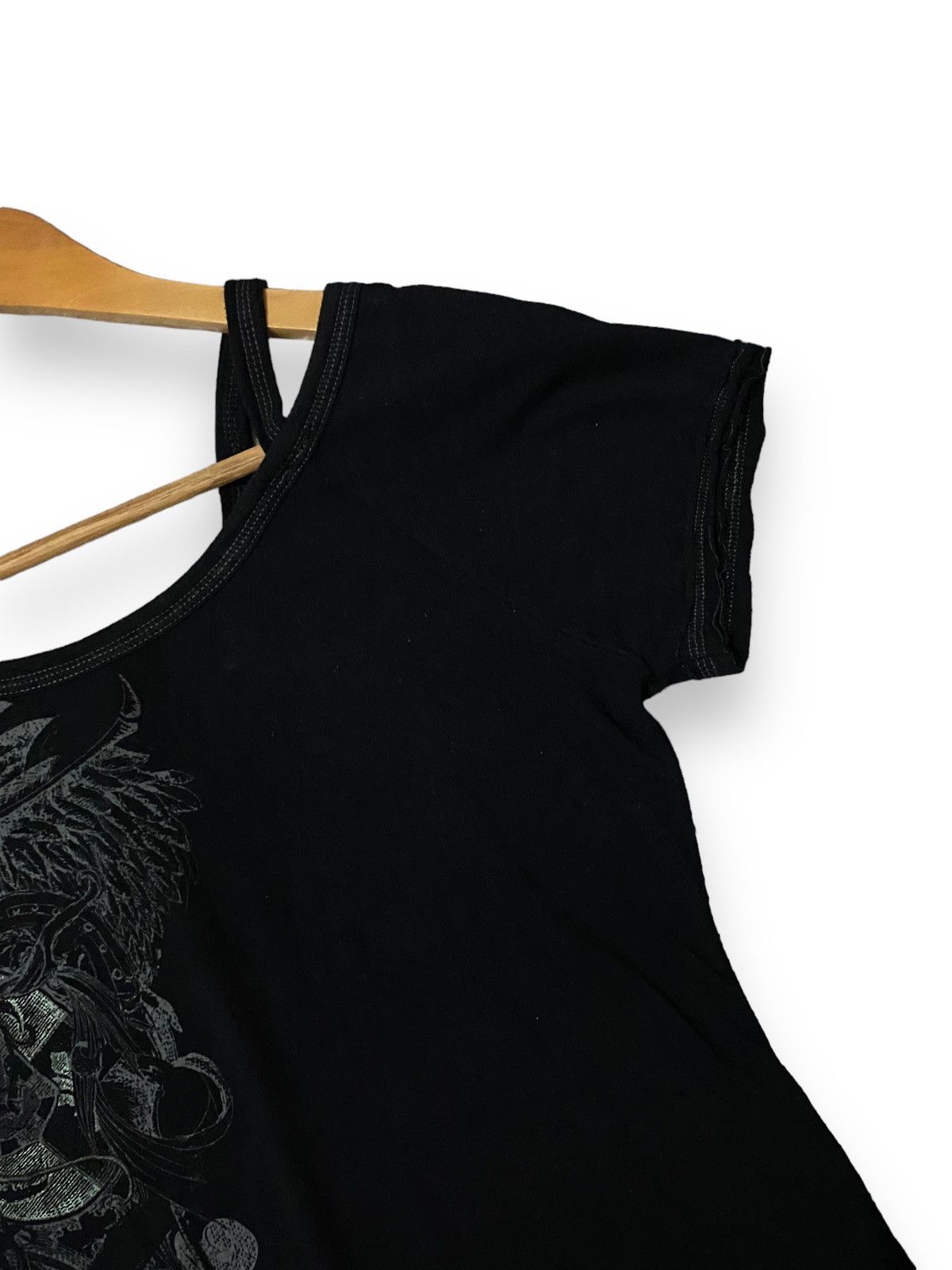 Japanese Brand Japan Ozz Croce Grunge Top Short Sleeves Embroidery Graphic Size M / US 6-8 / IT 42-44 - 4 Thumbnail