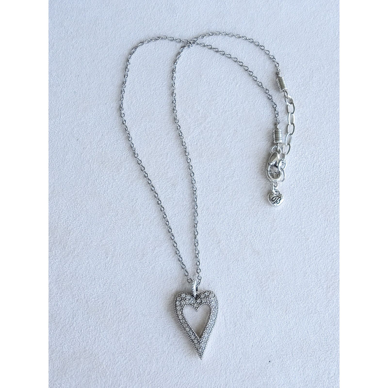 Brighton Brighton Bella Mia Reversible Heart Pendant Necklace Pave Size ONE SIZE - 2 Thumbnail