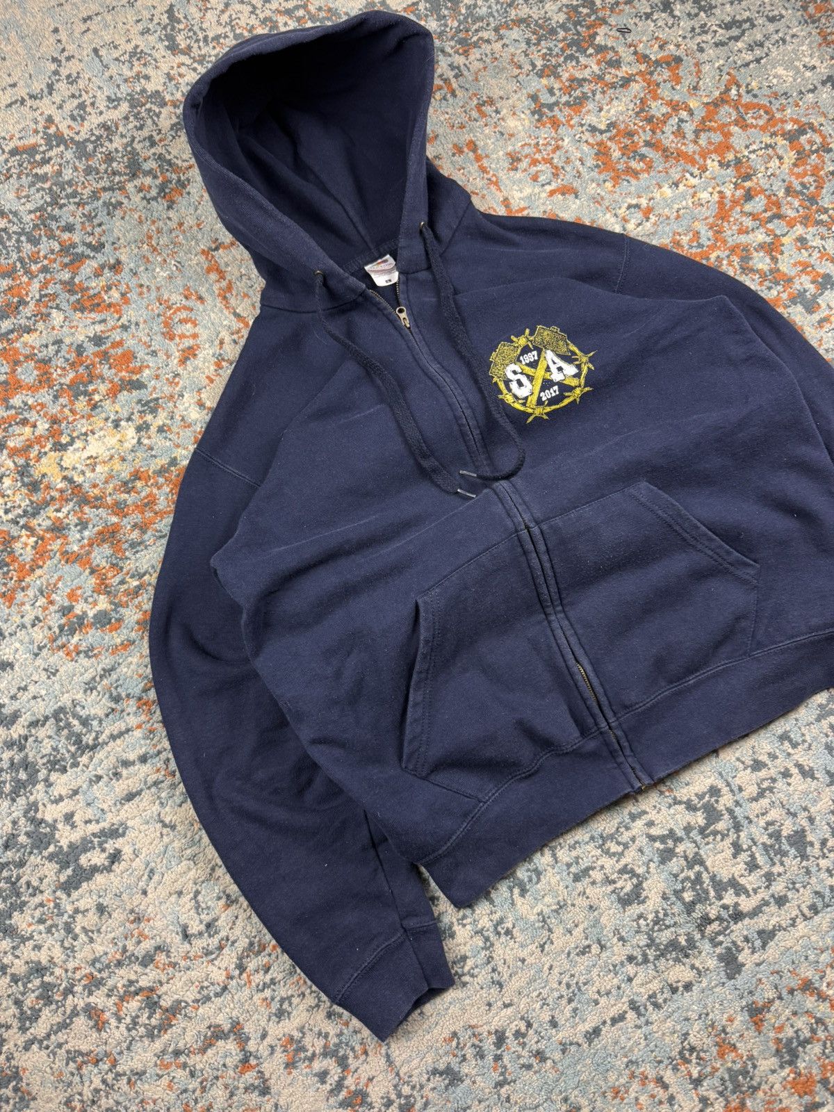 Band Tees × Vintage Vintage 00s Silesia Attack hard core punk castet zip hoodie Size US L / EU 52-54 / 3 - 4 Thumbnail