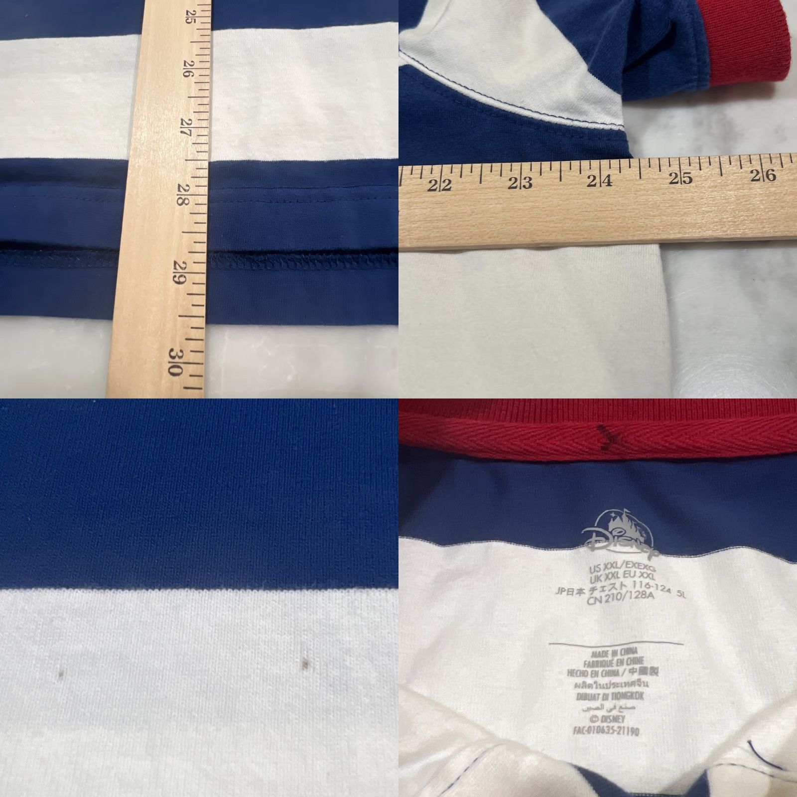 Disney Disney Vacation Club Member Rugby Polo Men XXL Mickey Mouse Stripes Short Sleeve Size US XXL / EU 58 / 5 - 8 Thumbnail