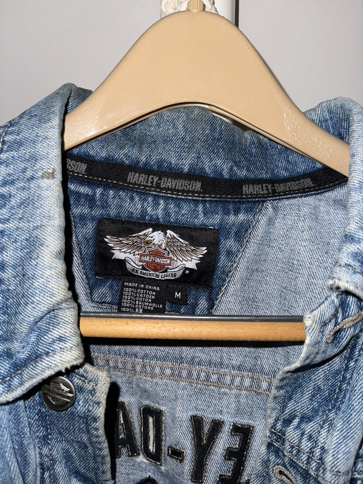 Harley Davidson Harley Davidson Denim Jean Jacket Size US M / EU 48-50 / 2 - 3 Thumbnail