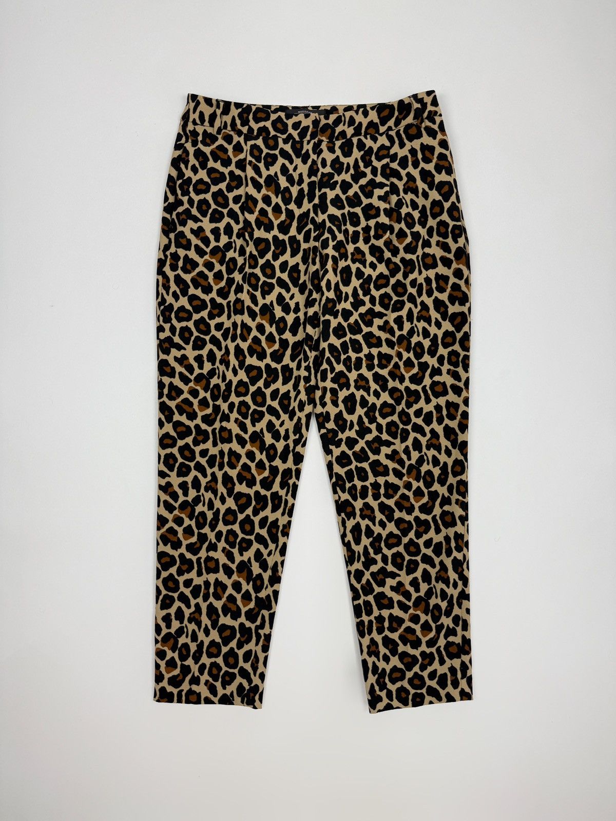 Weekend Max Mara Weekend Max Mara Cheetah Animal Print Capri Cropped Trousers Size 30" / US 8 / IT 44 - 1 Thumbnail