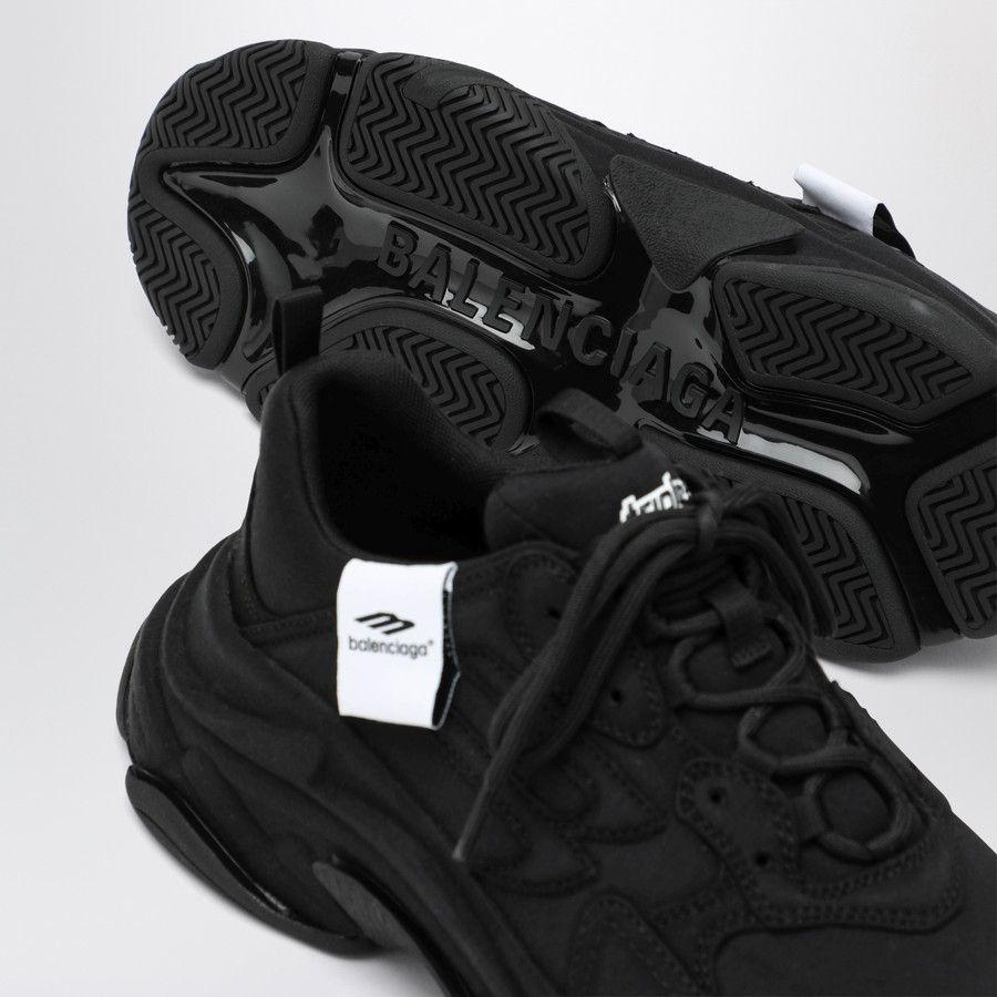 Balenciaga o1d2blof0226 Triple S Sporty Sneakers in Black Size US 10 / EU 43 - 5 Thumbnail