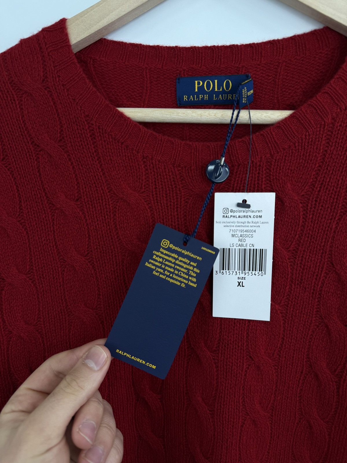 Polo Ralph Lauren 🇺🇸 NEW❗️ Y2K Ralph Lauren Merino Wool Knitted Sweater Rare Size US XL / EU 56 / 4 - 5 Thumbnail