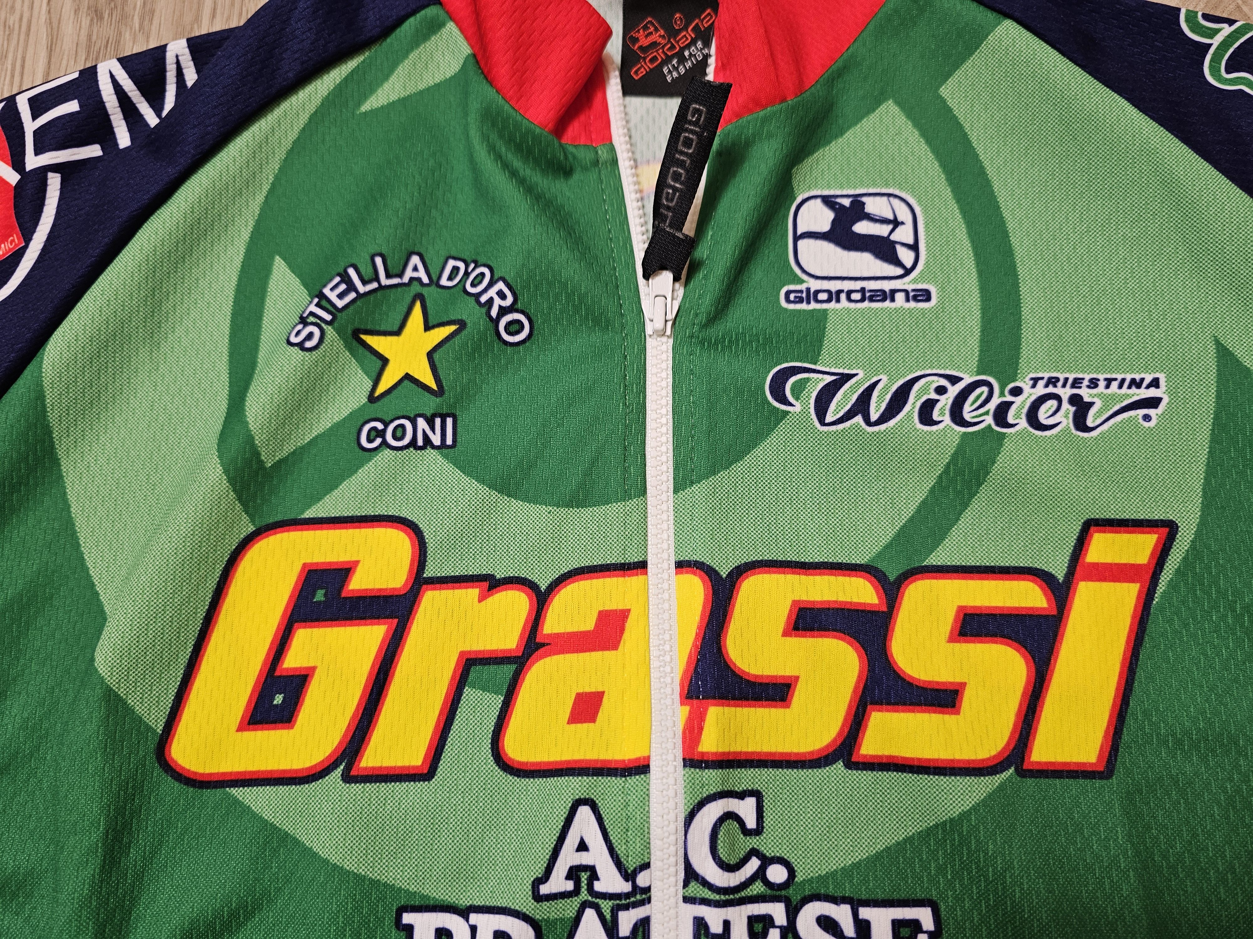 Vintage GRASSI CYCLING JERSEY ITALIA CYCLING TEAM JERSEY ITALY Size US XL / EU 56 / 4 - 4 Thumbnail