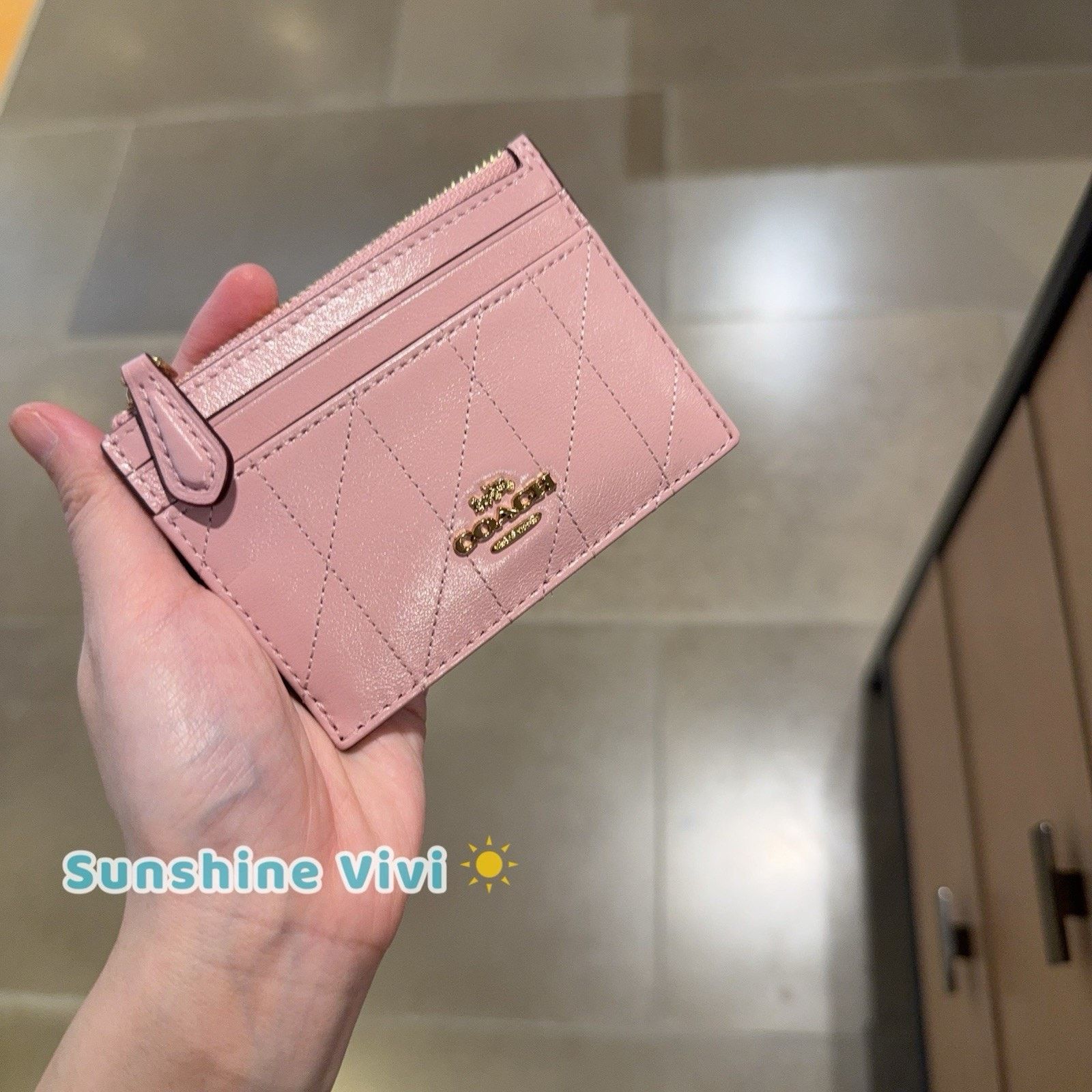 Coach NWT Coach Mini Skinny Id Case Carnation leather CEH41 Size ONE SIZE - 1 Thumbnail