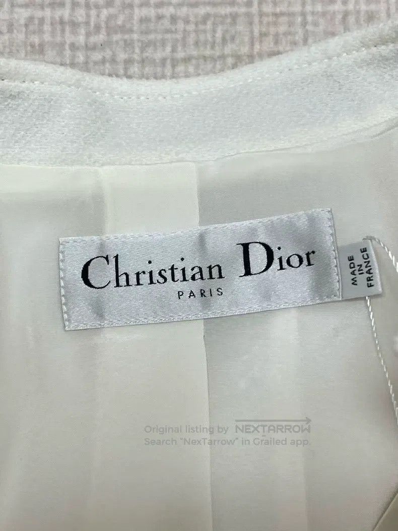 Dior Dior Solid colour ruffle stand-up collar pearl button jack Size S / US 4 / IT 40 - 7 Thumbnail