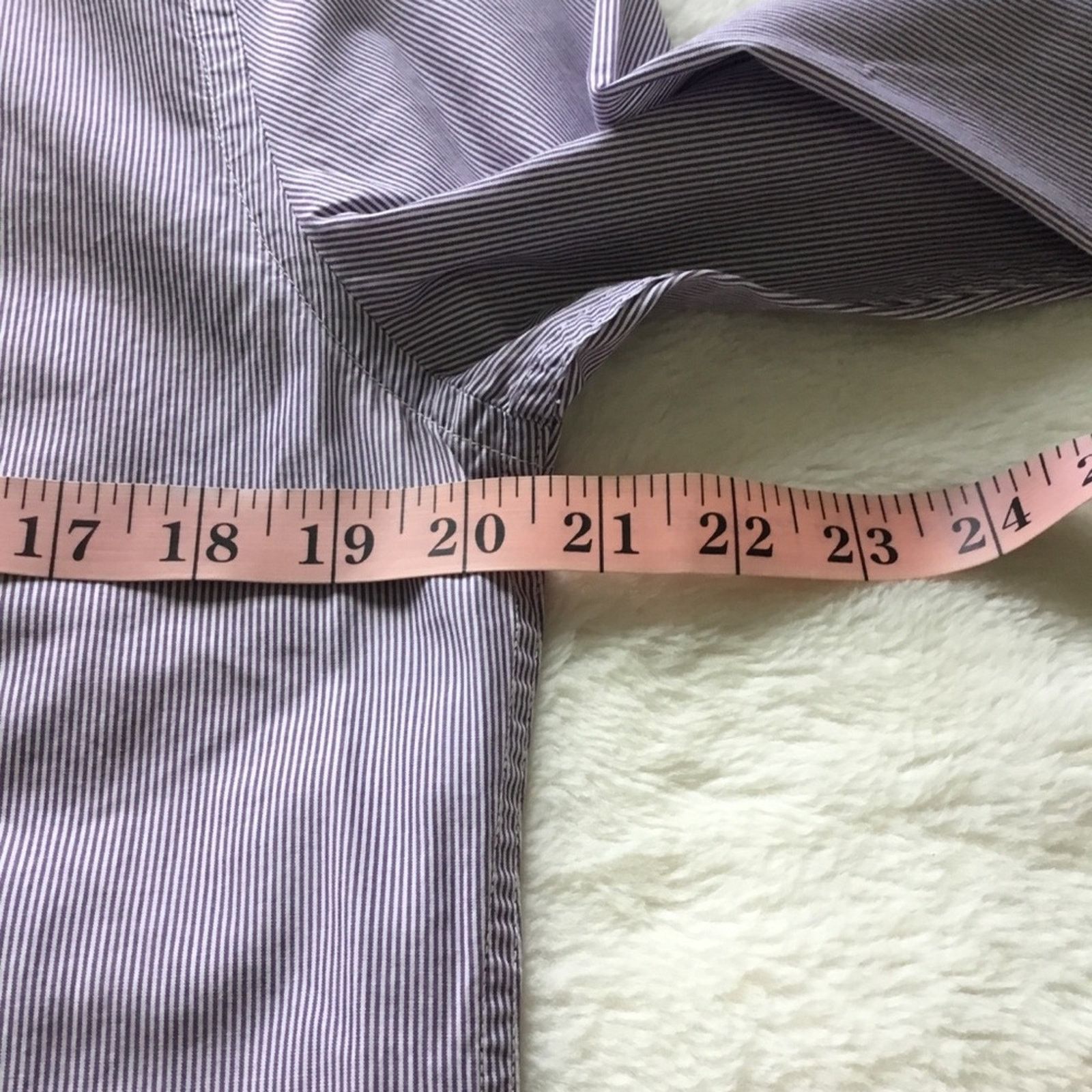 Celio Celio Men's Purple Blend Striped Button Down Dress Shirt Size US M / EU 48-50 / 2 - 13 Thumbnail