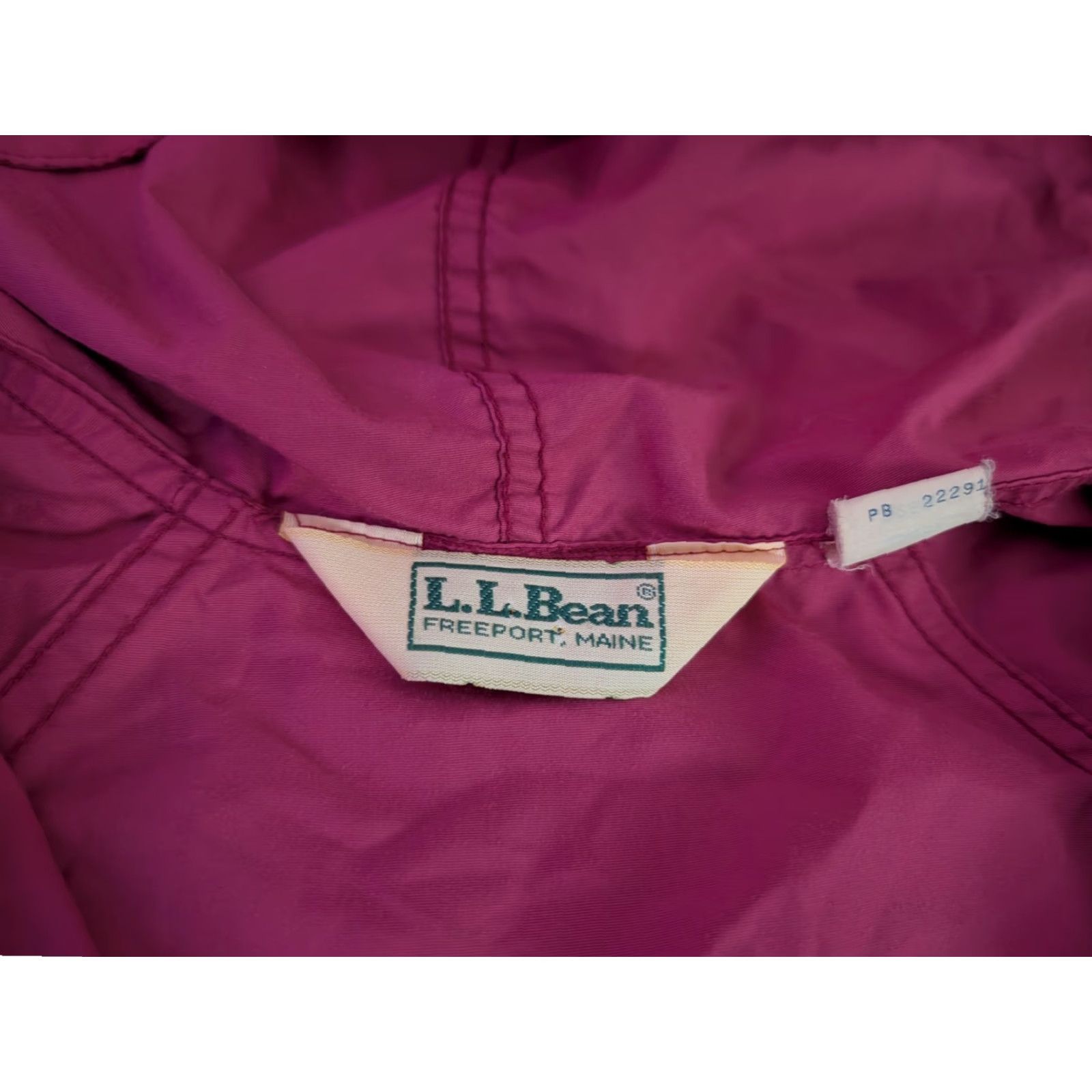 Pinko VINTAGE LL Bean Pullover Jacket Womens Medium Pink Nylon Anorak Windbreaker 1990s Made In USA Size M / US 6-8 / IT 42-44 - 6 Thumbnail