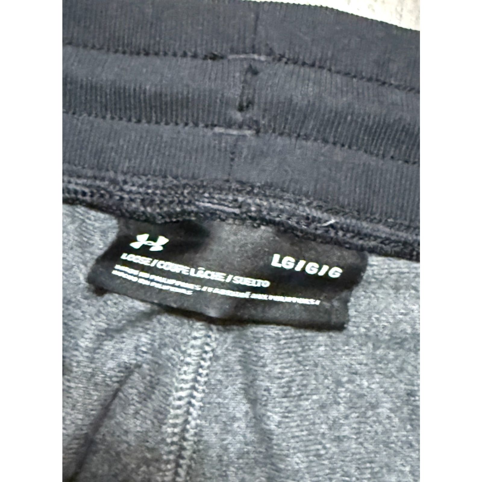 Under Armour Under Armour Pants, Men’s Large, Gray Black, Sweatpants, Inseam 29", Logo, Regular Rise, 41" Length, Sports, Casual, 41" Length Size US 33 - 4 Thumbnail