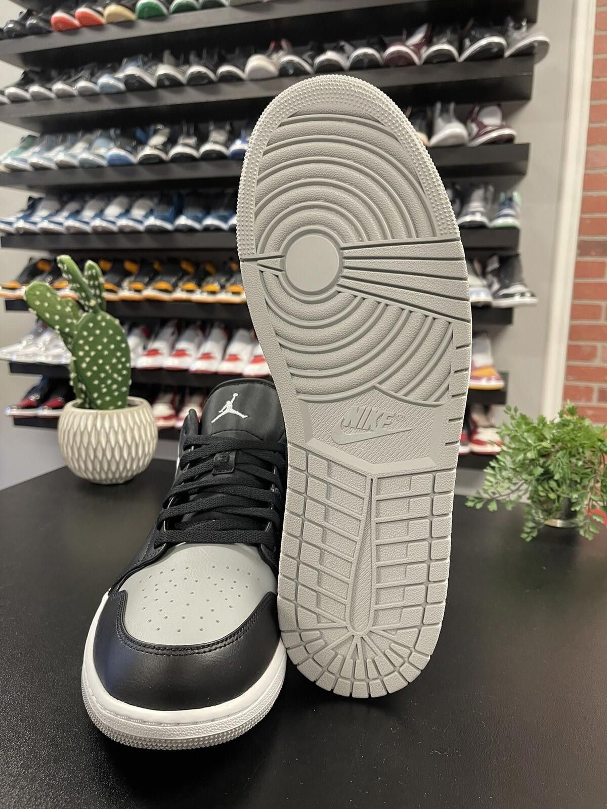 Nike Size 14 - Air Jordan 1 Low Men's LT Smoke Grey/Black-White Size US 14 / EU 47 - 9 Thumbnail