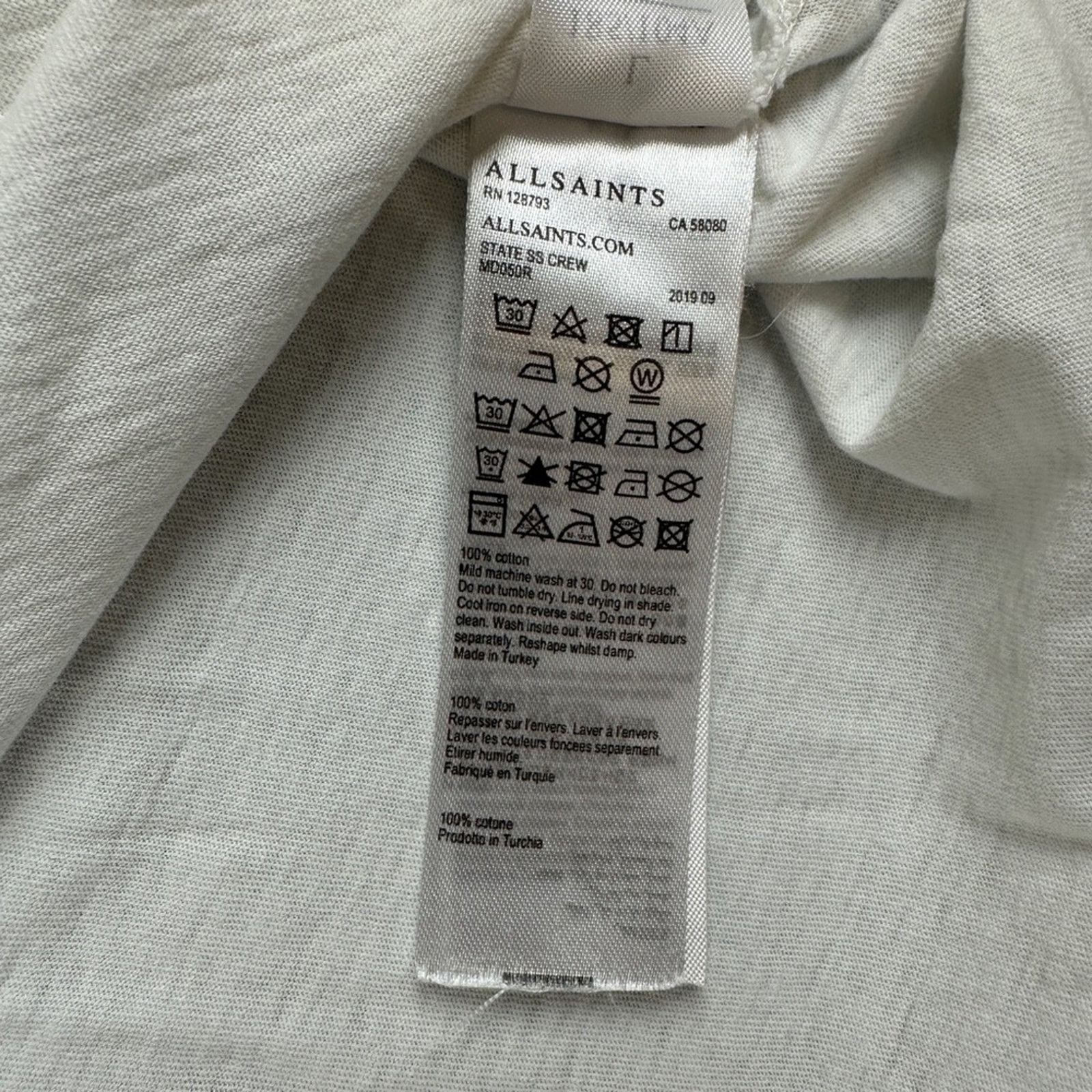 Allsaints AllSaints White T Shirt Women’s Size L Size L / US 10 / IT 46 - 13 Thumbnail