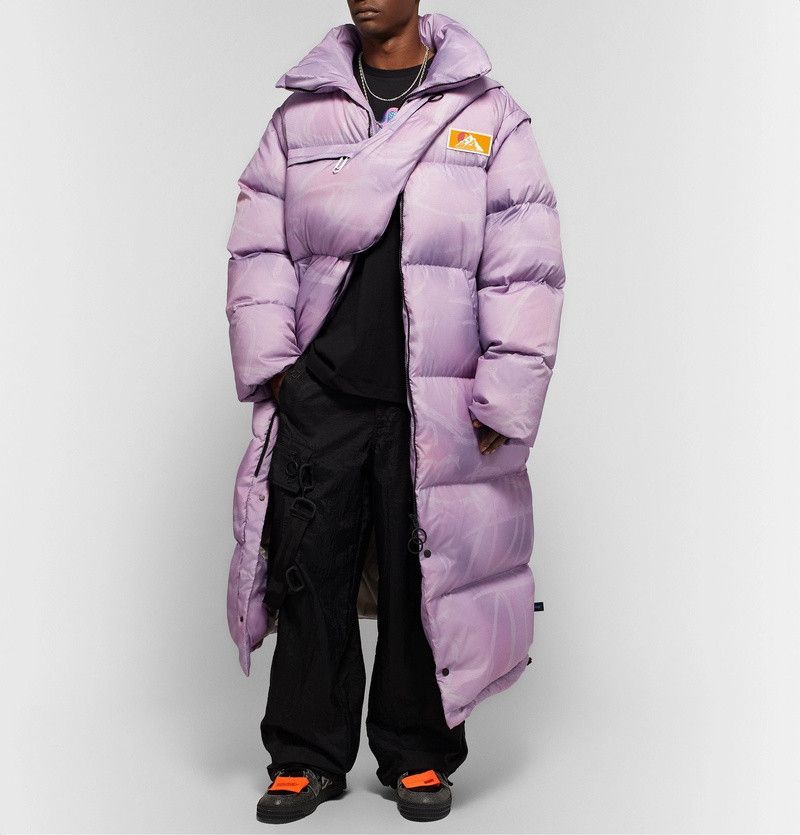 Off-White Off-White AW19 Oversized Quilted Nylon-Ripstop Down Coat Size US M / EU 48-50 / 2 - 9 Thumbnail
