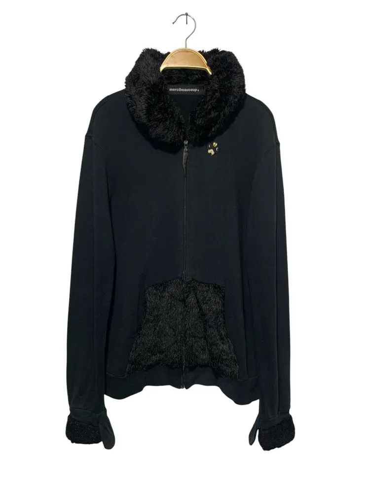 Issey Miyake Mercibeaucoup issey miyake faux fur trim zip sweatshirt Size US M / EU 48-50 / 2 - 1 Thumbnail