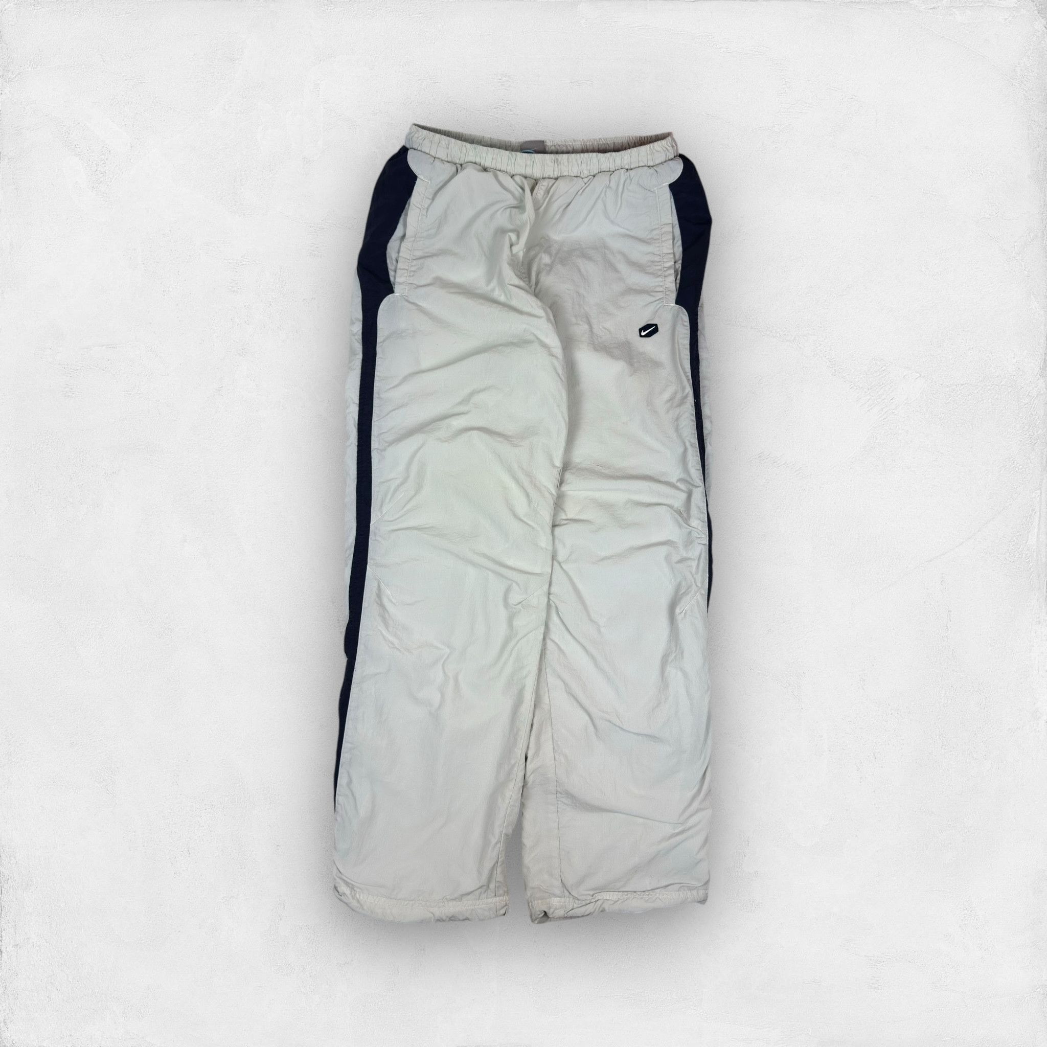 Nike Nike Men's White Blue Swoosh Straight Leg TN Track Pants L Size US 32 / EU 48 - 1 Thumbnail