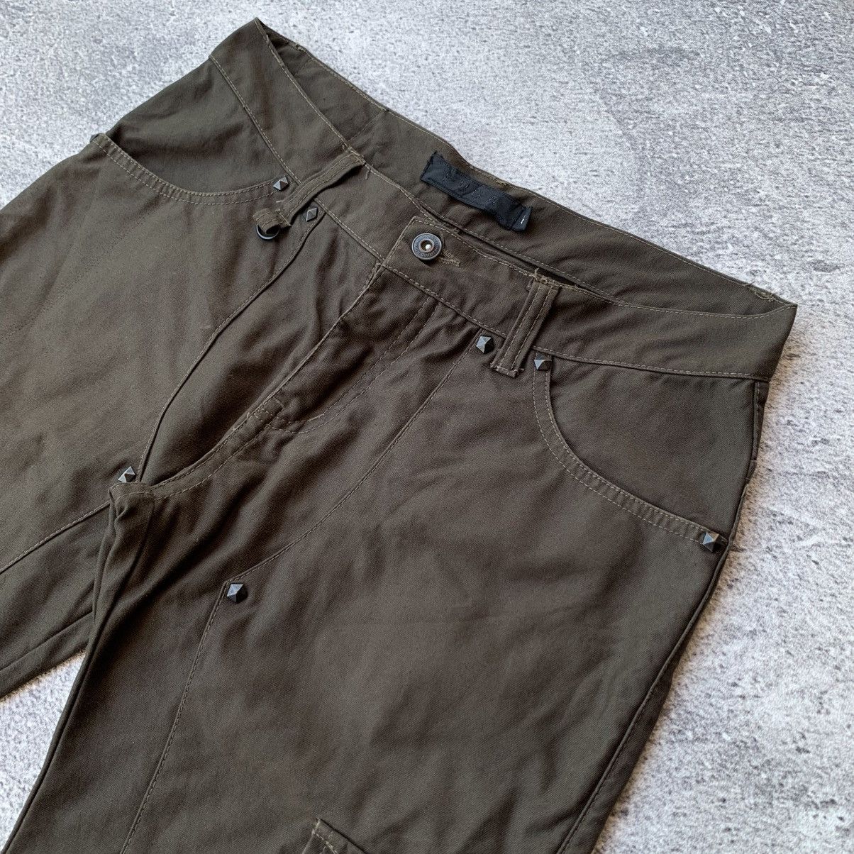 GOSTAR DE FUGA Fuga Studded Zip Cargo Flared Pants Size US 30 / EU 46 - 8 Thumbnail
