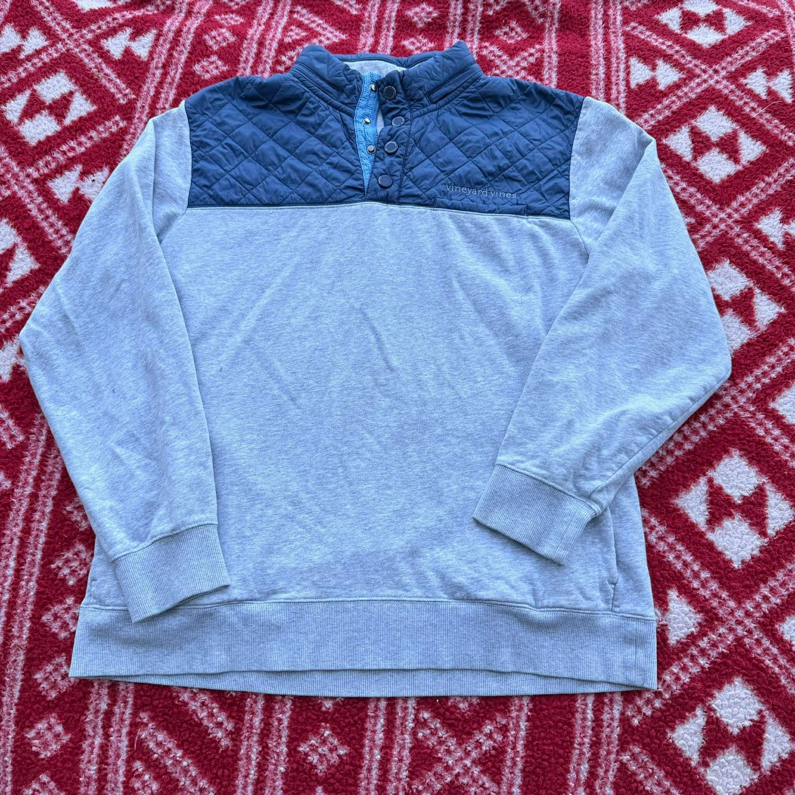 Vineyard Vines Vineyard Vines Shep Shirt Mens Large Gray Performance Snap Size US L / EU 52-54 / 3 - 2 Thumbnail