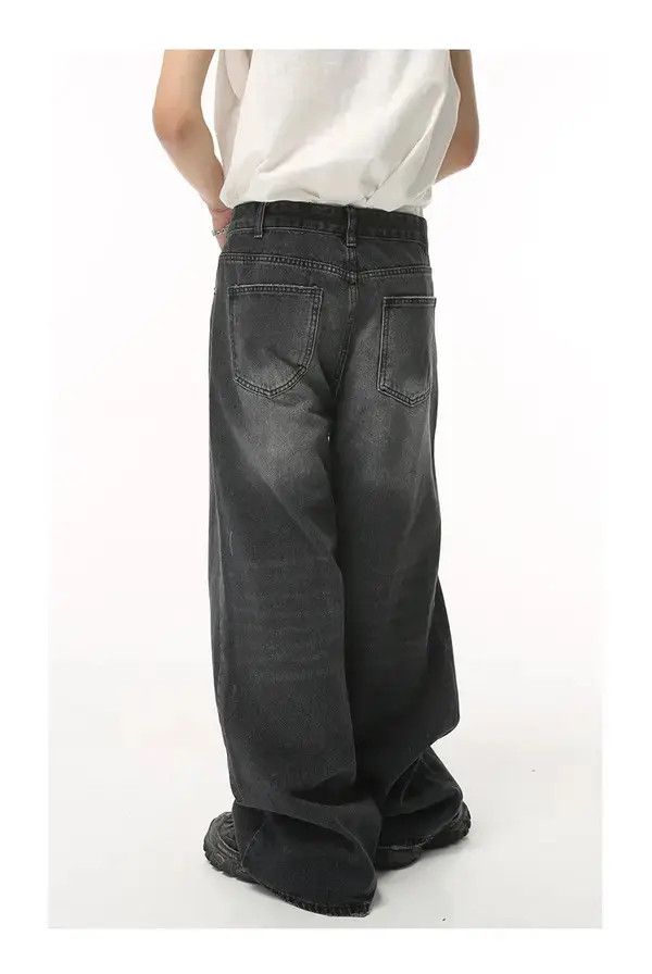 Jean Minami x Maya American washed vintage wide-leg loose jeans Size US 32 / EU 48 - 4 Thumbnail