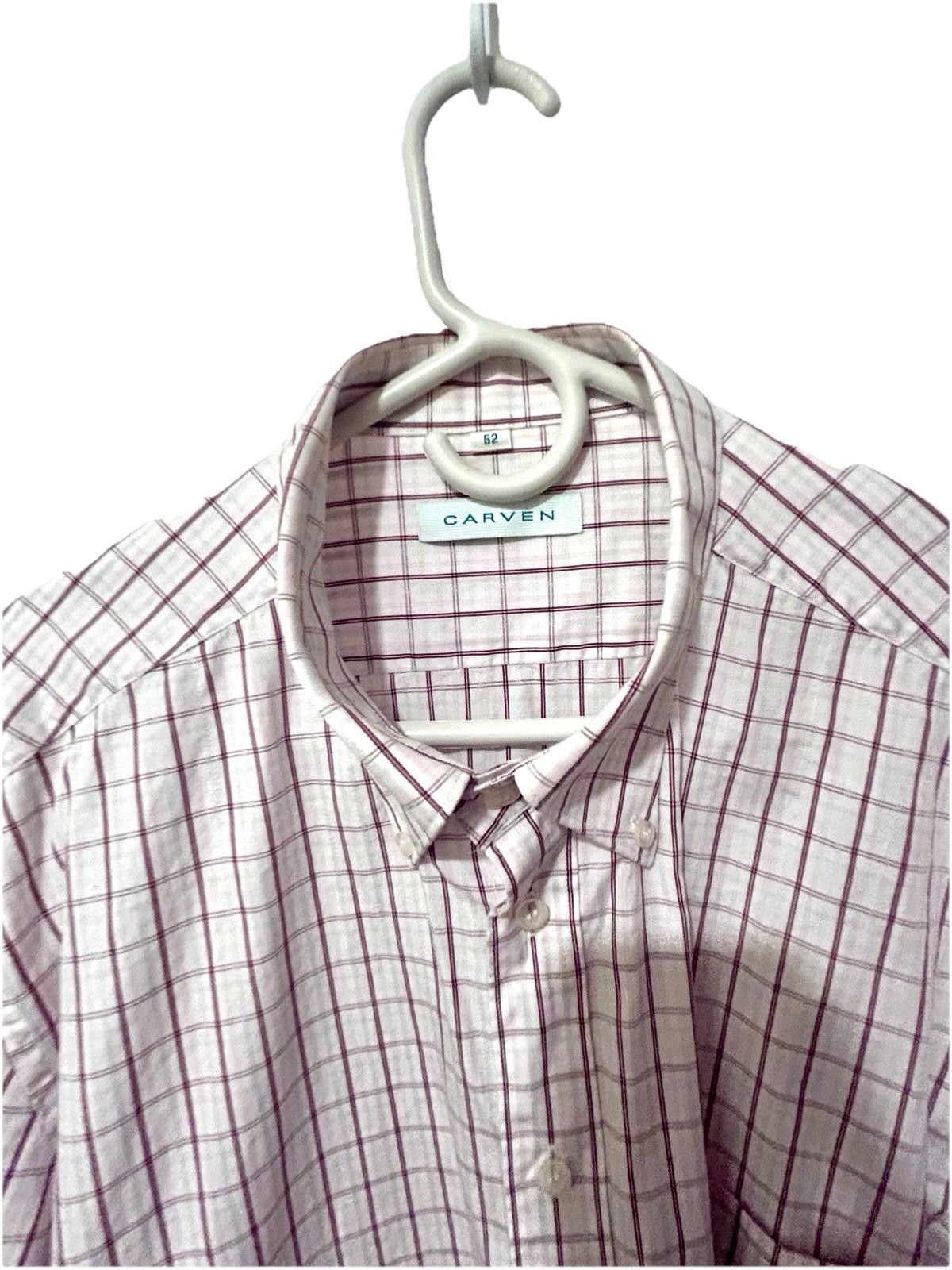 Carven Carven Men Button-Down Shirt Plaid Check Long Sleeve EU 52 Size US L / EU 52-54 / 3 - 6 Thumbnail