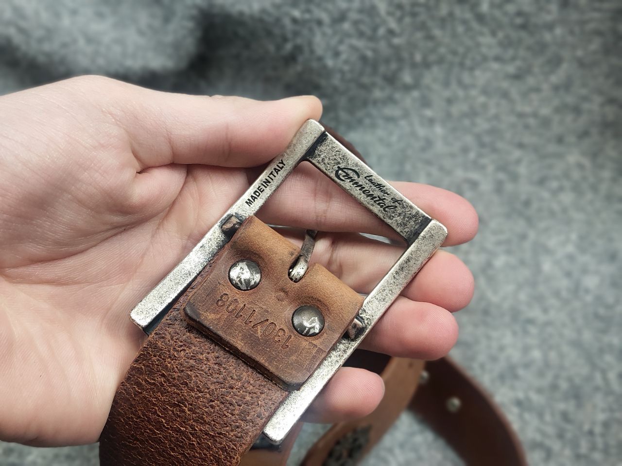 Etro Vintage 90's Etro Leather Metal iconic cows belt Old Money Size ONE SIZE - 11 Thumbnail