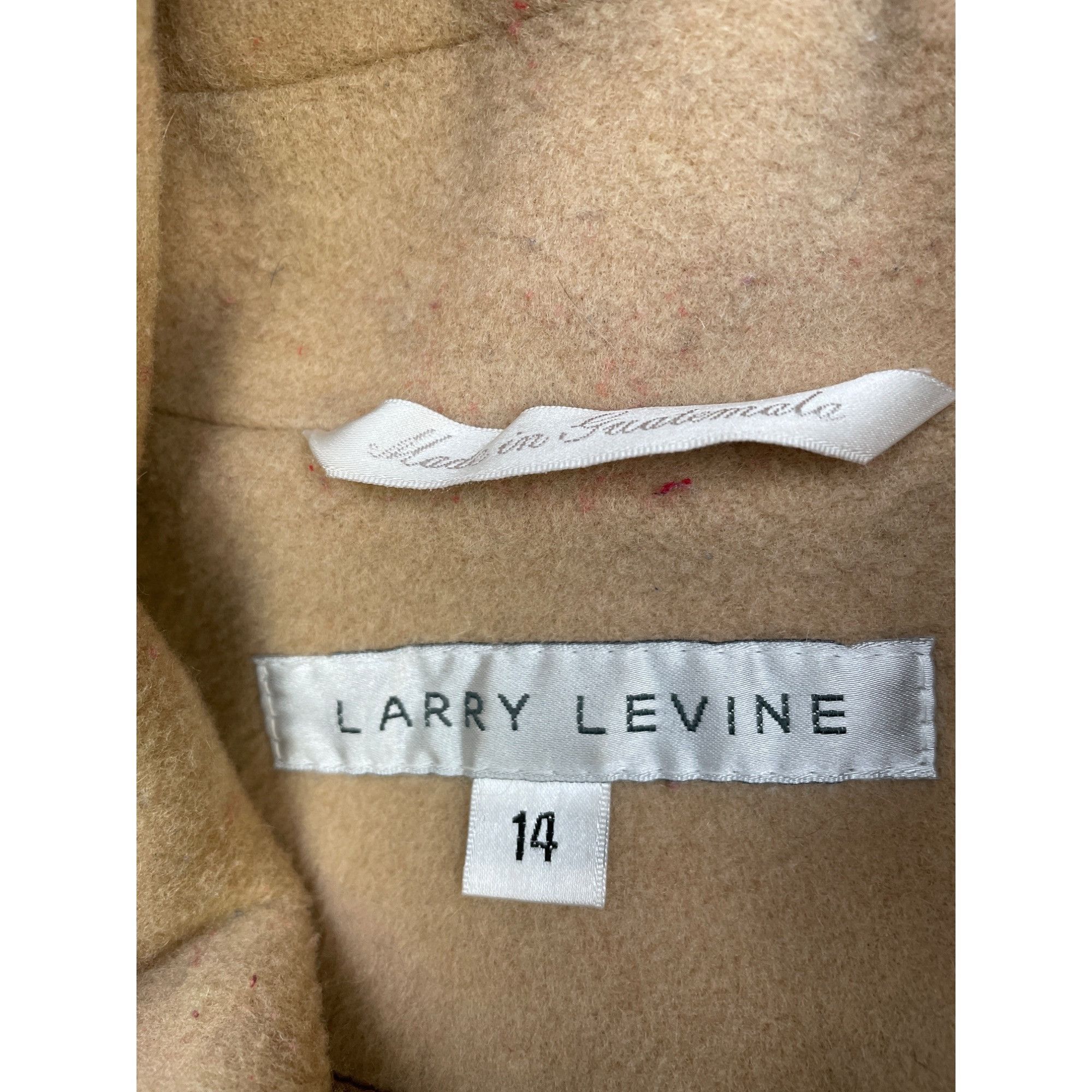 Other Larry Levine Women's Tan Coat Zip up & Button Closure Size 1 Size XL / US 12-14 / IT 48-50 - 5 Thumbnail