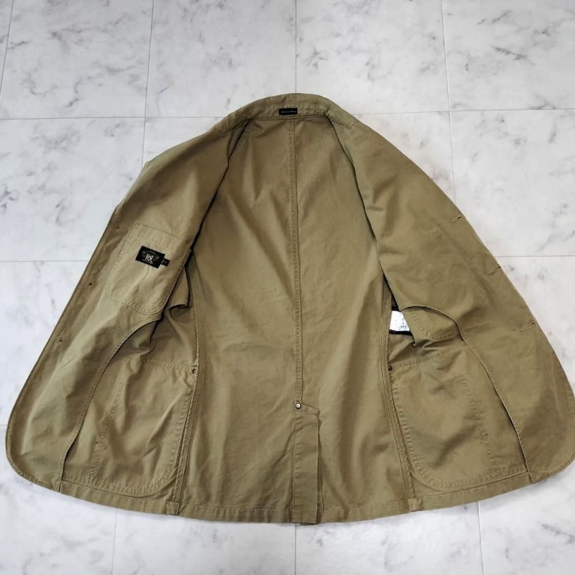 Ralph Lauren RRL Ralph Lauren Hunting Jacket Beige Cotton Canvas Size XS Men's Size US XS / EU 42 / 0 - 3 Thumbnail