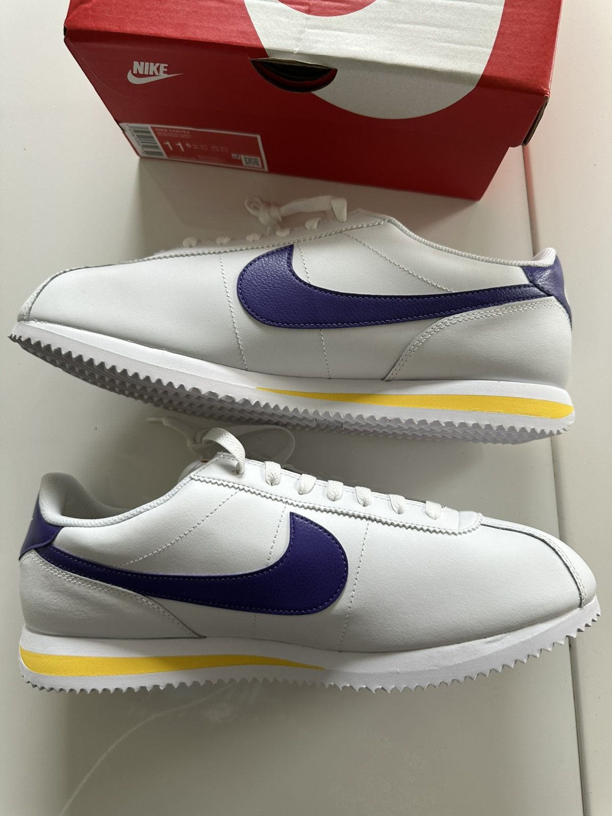 Nike Nike Cortez Lakers Size US 11.5 / EU 44-45 - 4 Thumbnail