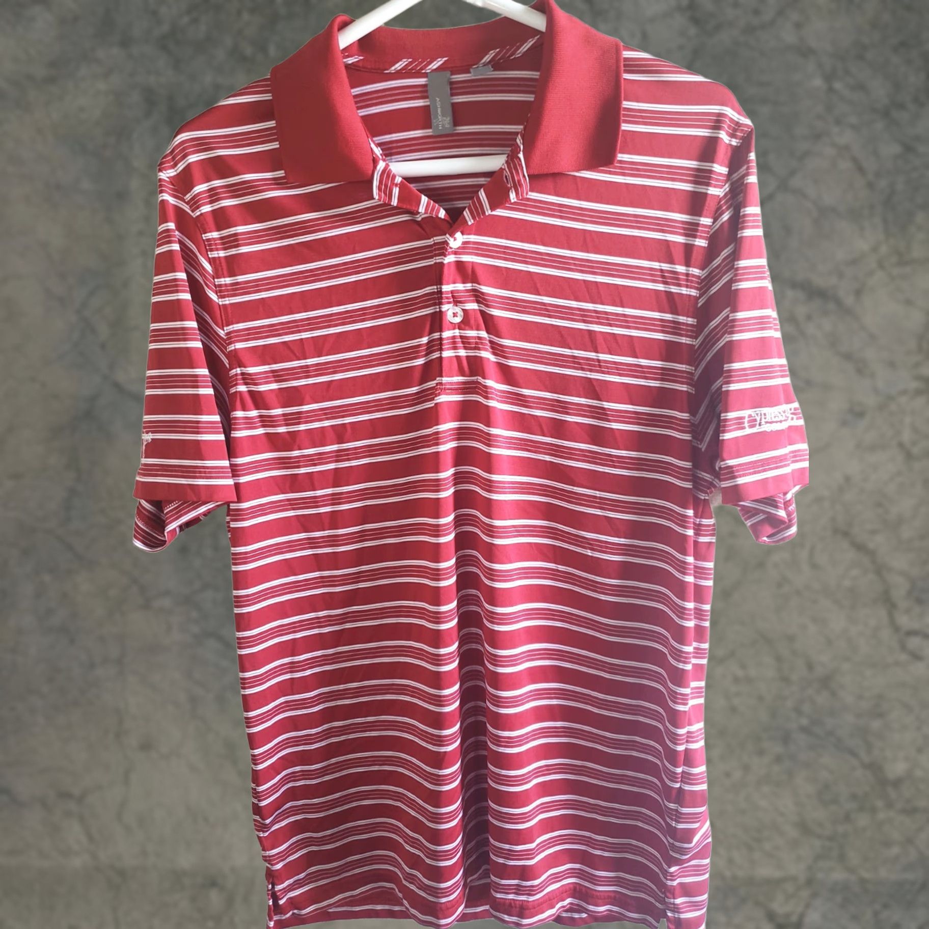 Vintage Ashworth Polo Shirt Red Striped Short Sleeve M Men Golf Pullover Collared Beach Casual Activewear P.. Size US M / EU 48-50 / 2 - 1 Thumbnail
