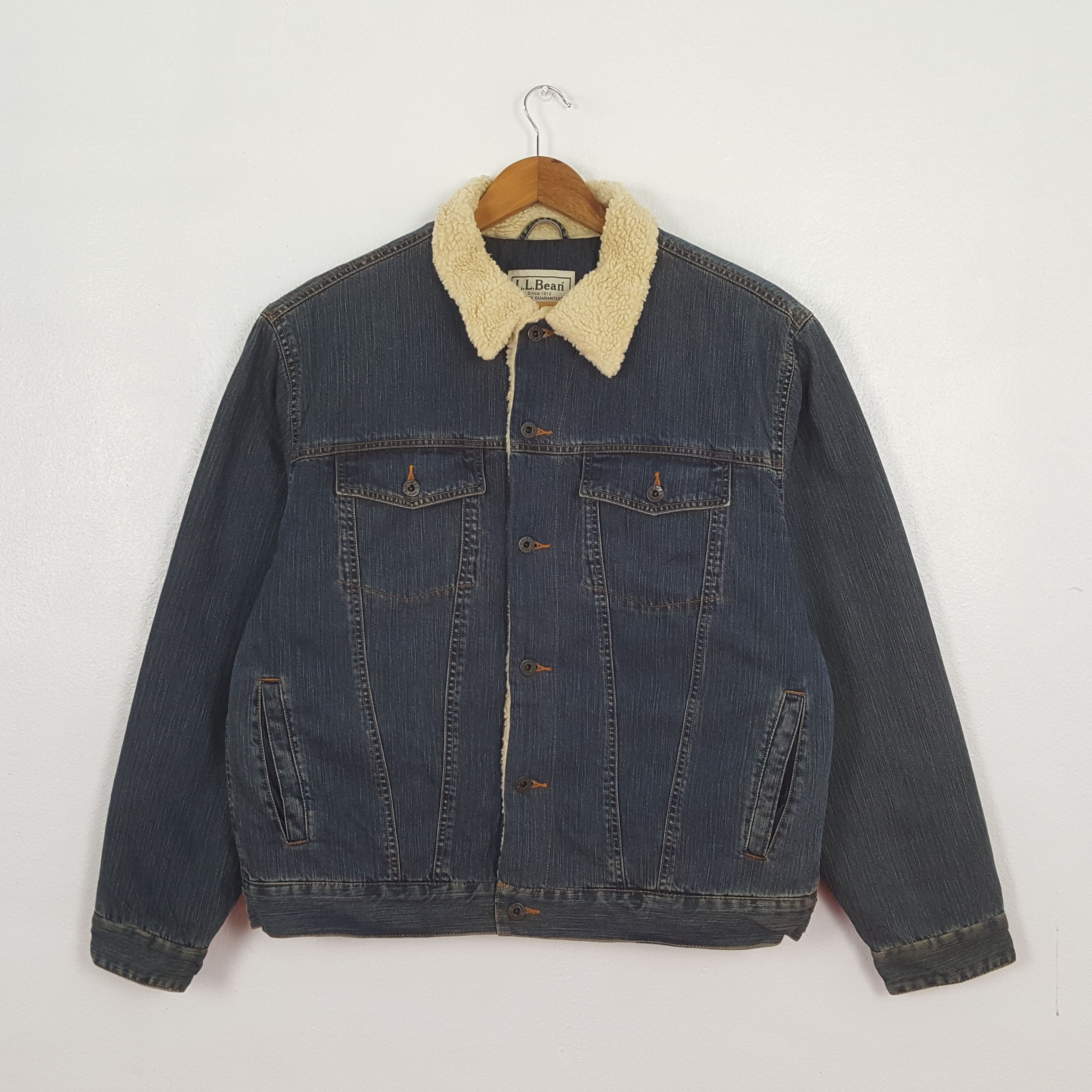 L.L. Bean Vintage L.L.Bean American Style Denim Jacket C317N18 Size US XL / EU 56 / 4 - 1 Thumbnail