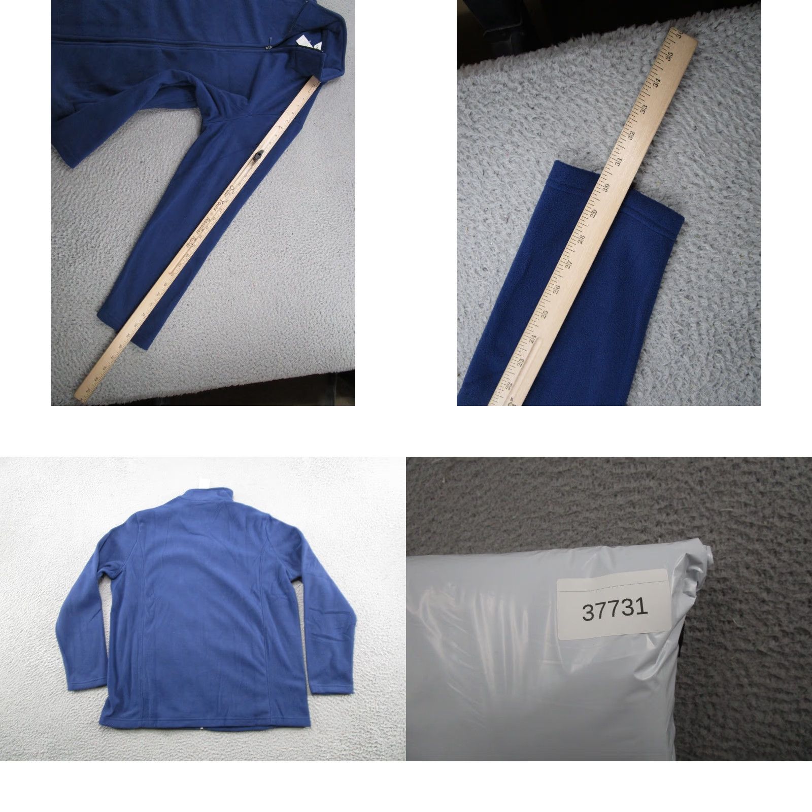 Lands' End NWT Lands’ End Womens Fleece Full Zip Lightweight Jacket XL Blue Women Regular Size XL Jacket Size XL / US 12-14 / IT 48-50 - 8 Thumbnail
