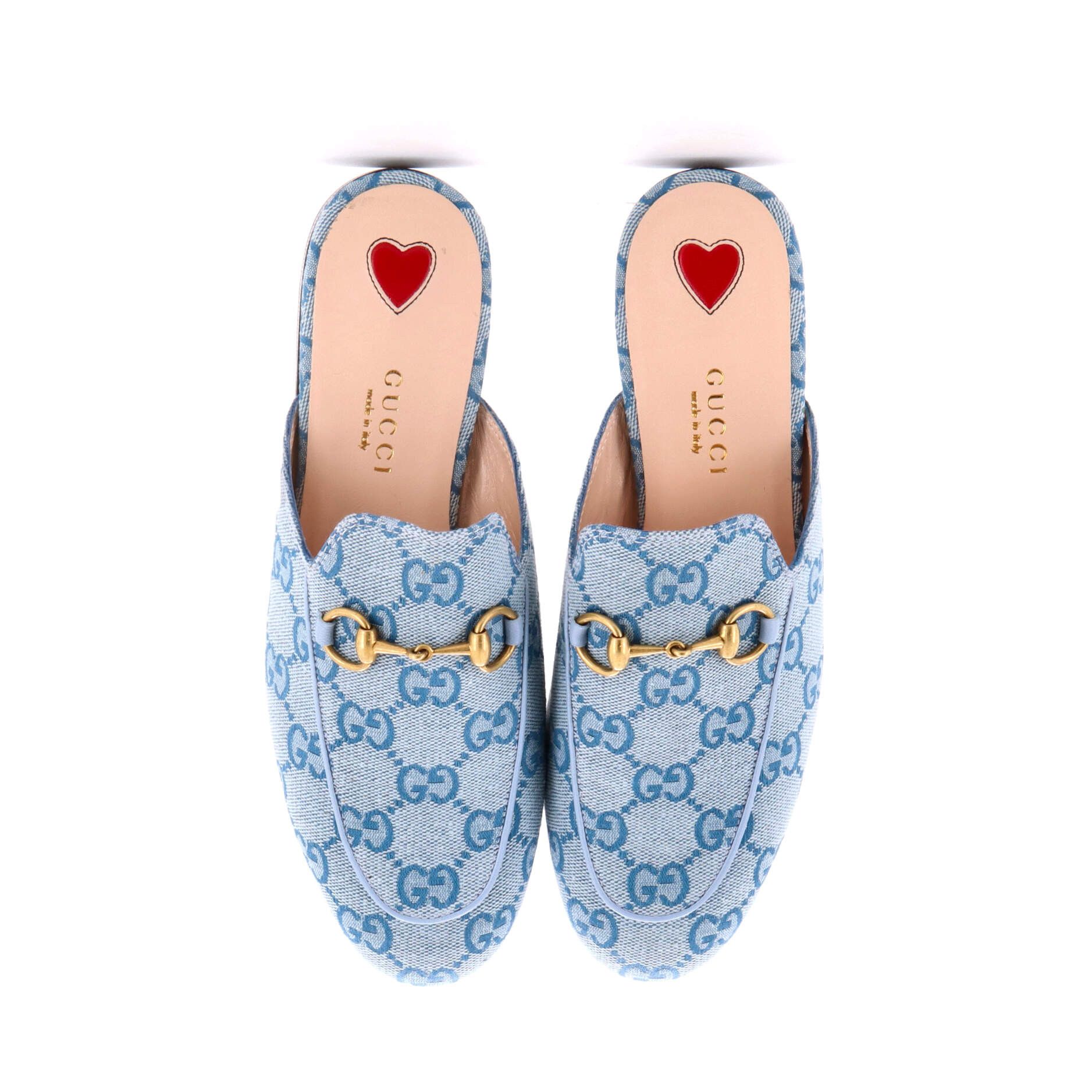 Gucci Women's princetown mules gg denim Size ONE SIZE - 1 Thumbnail