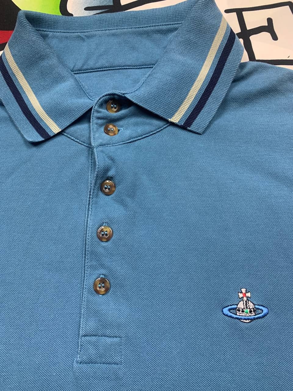 Vivienne Westwood Vivienne Westwood luxury polo light blue shirt Size XL Size US XL / EU 56 / 4 - 3 Thumbnail