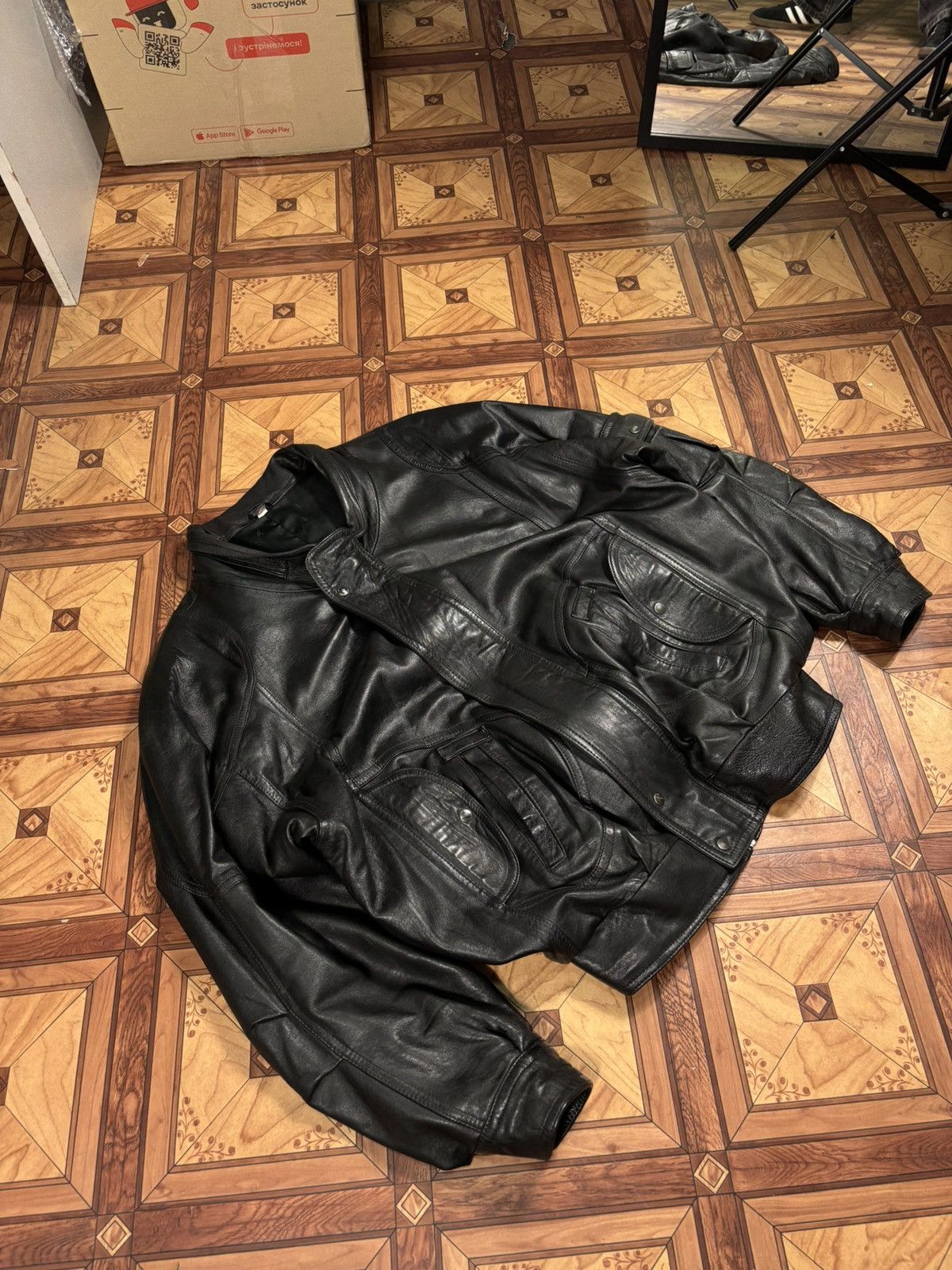 Vintage Leather Vintage Bomber jacket Size US XL / EU 56 / 4 - 5 Thumbnail