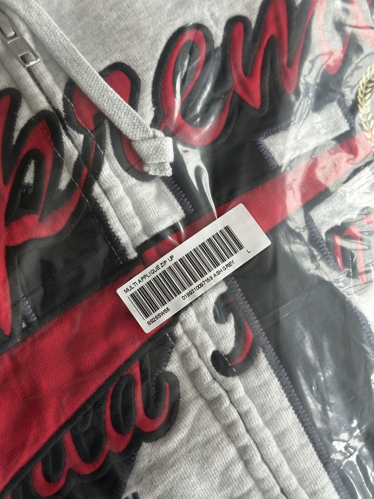 Supreme Supreme Warriors Applique Zip Up Hoodie Grey Size US L / EU 52-54 / 3 - 12 Thumbnail
