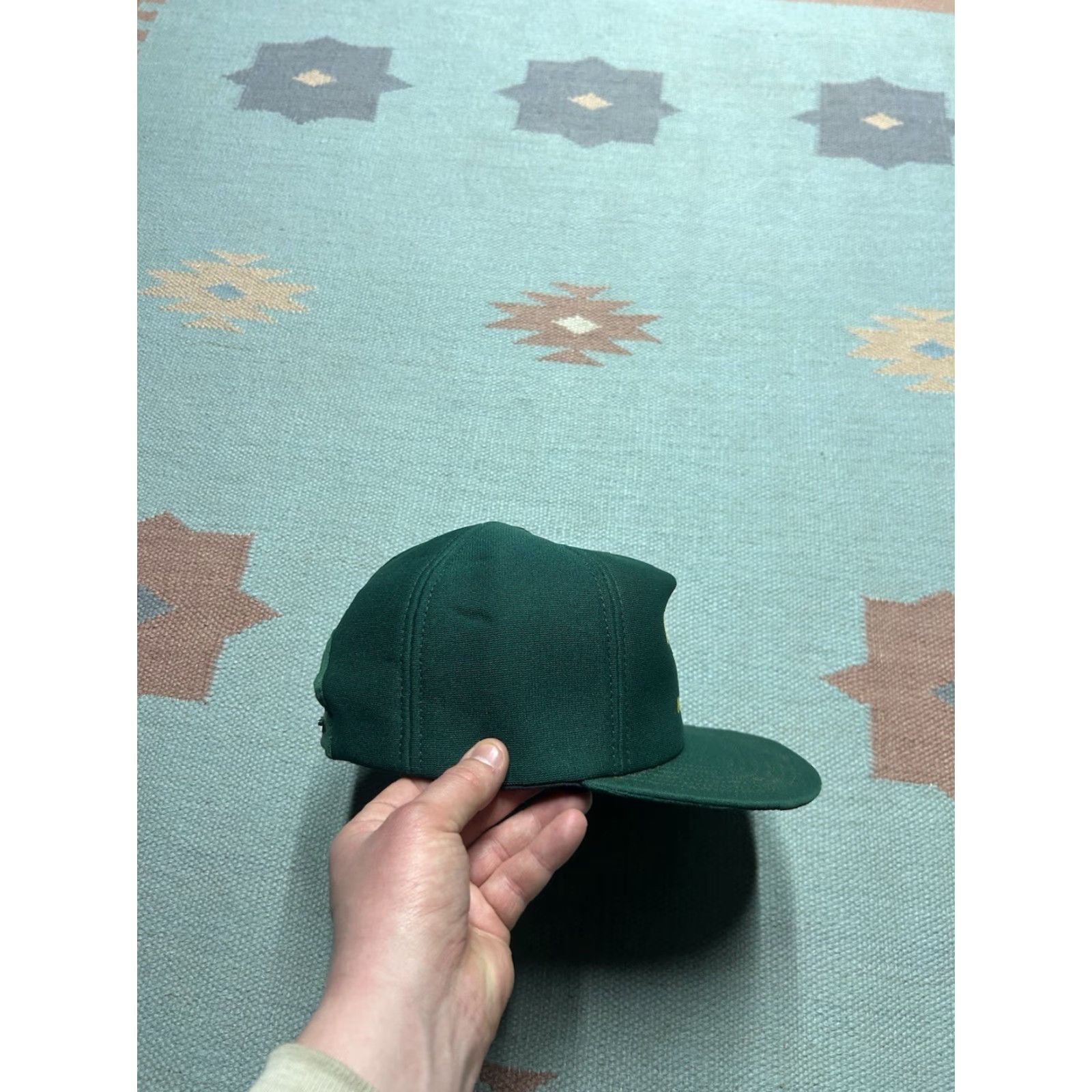 Vintage VINTAGE Auburn Snapback Hat Green USA Men Adjustable Michigan farm Ittner bean & grain auburn 80s cap Size ONE SIZE - 8 Thumbnail