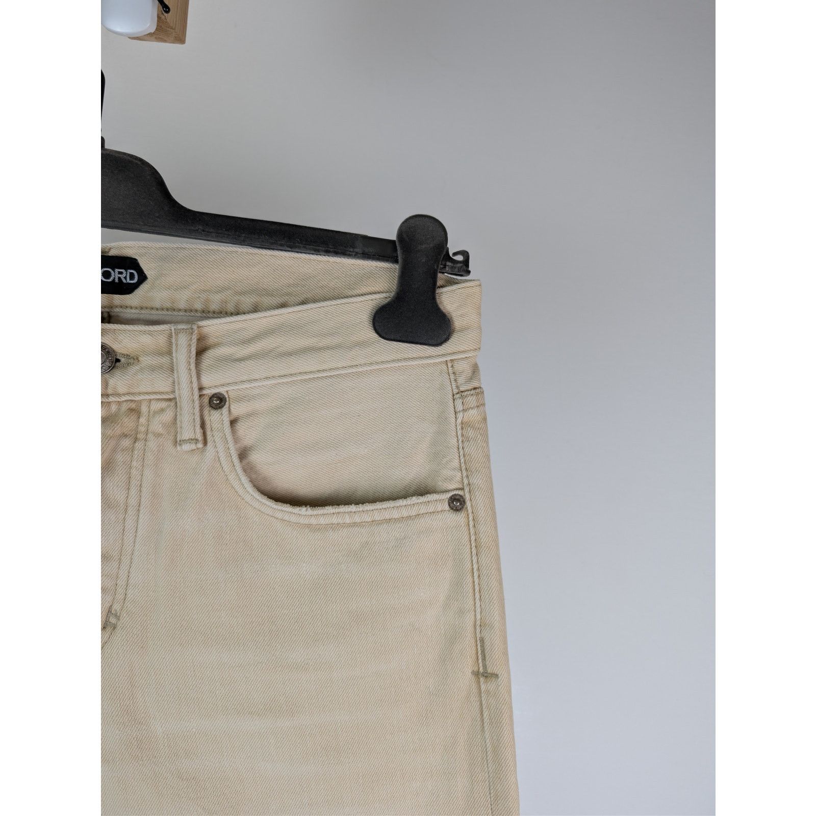 Tom Ford o1rshd1 Slim Denim Jeans in Beige Size US 31 - 5 Thumbnail