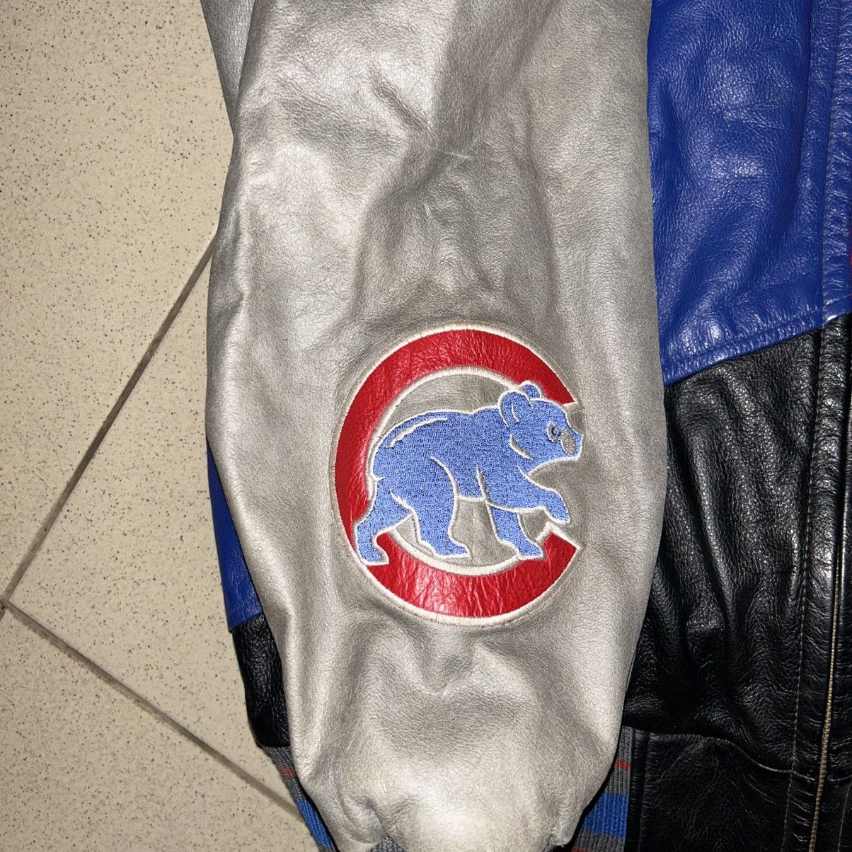 MLB Vintage Chicago Cubs Leather Varsity Jacket – Rare 80s/90s Size US L / EU 52-54 / 3 - 2 Thumbnail